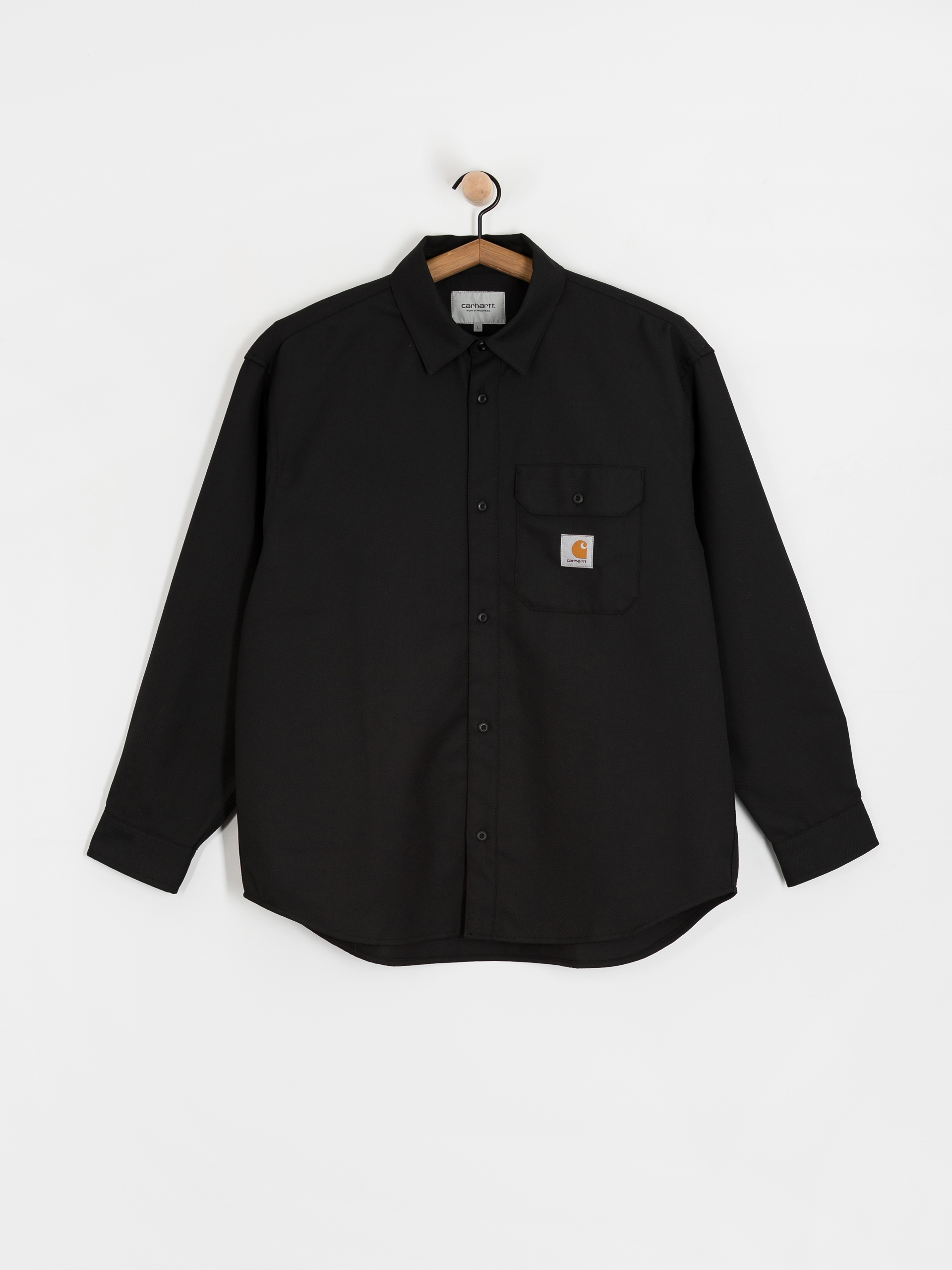 Carhartt WIP Ray Hemd (black/rigid)