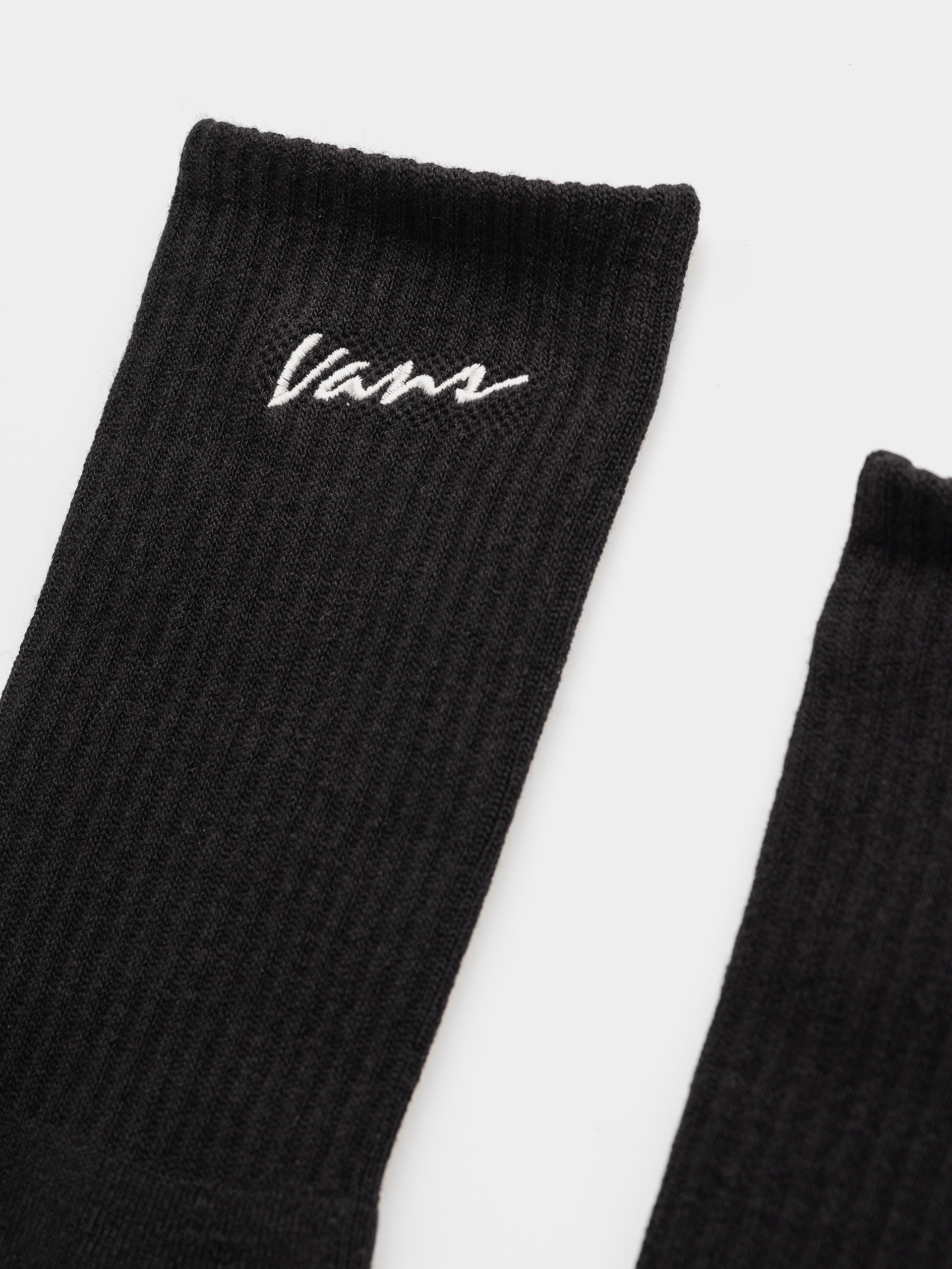 Vans Classic Script Crew Socks (black)