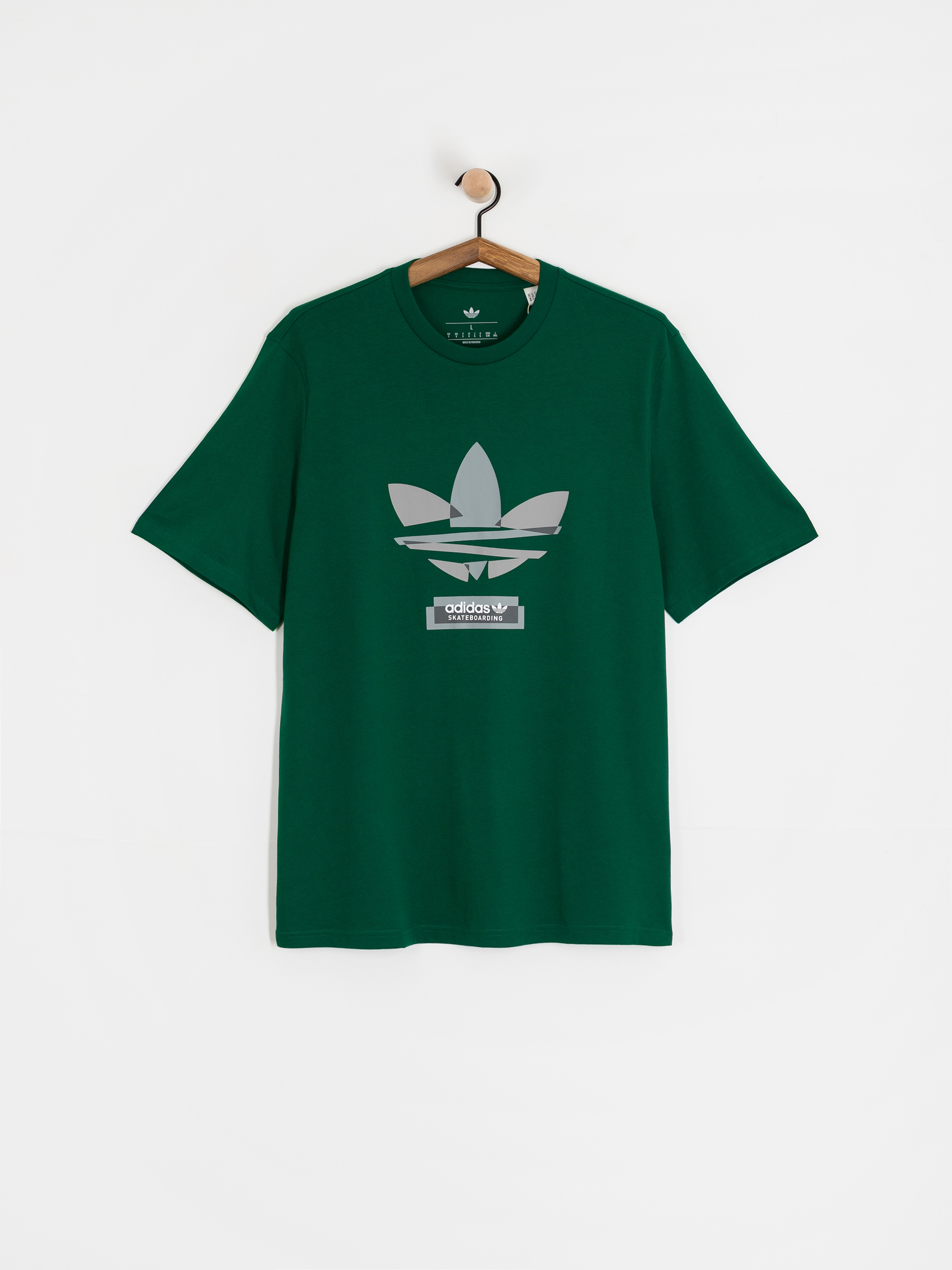 adidas Skate Tref T-Shirt (drkgrn/grethr)