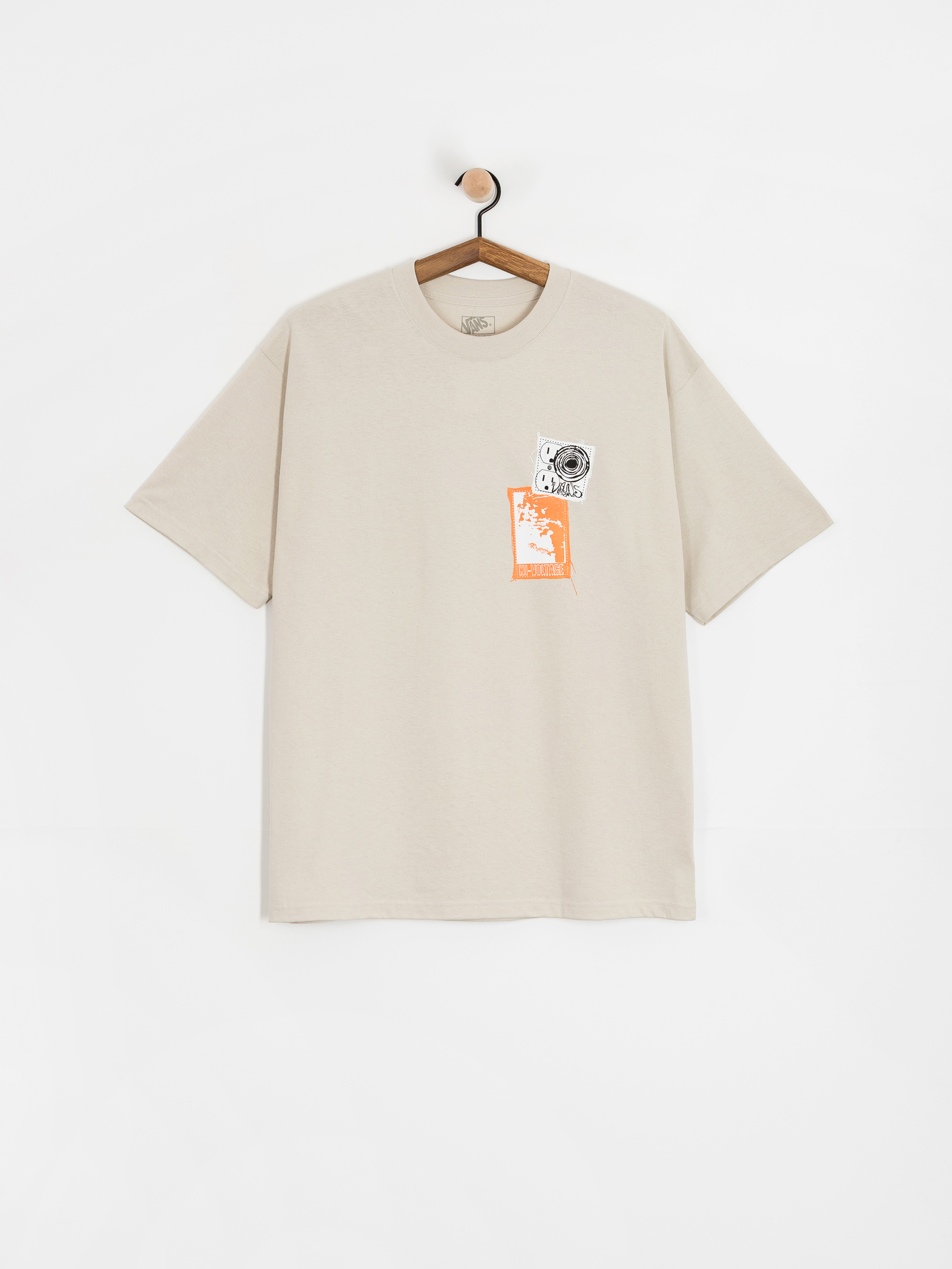 taupe haze graphic tee
