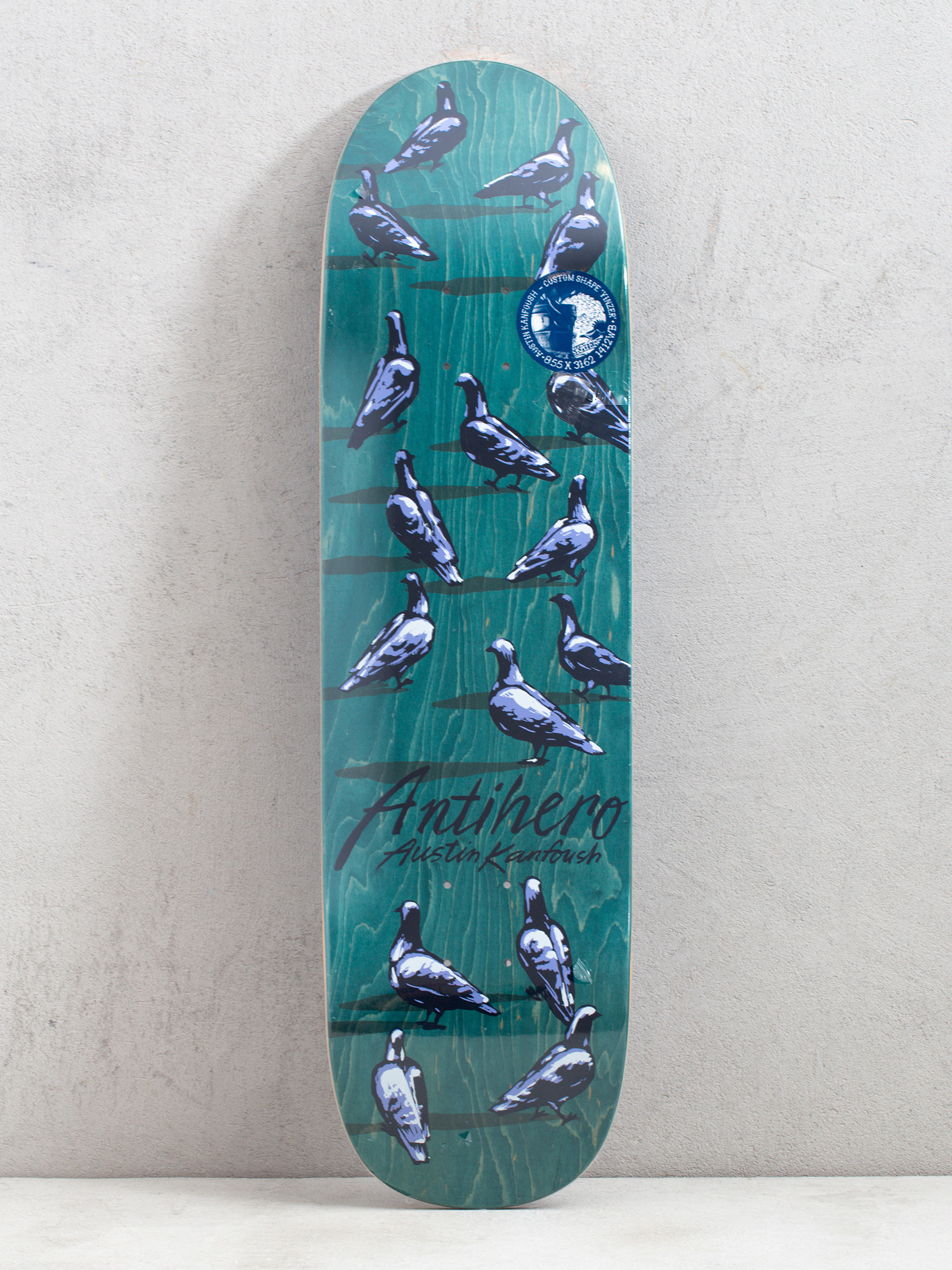 Antihero Kanfoush Down Pigeon Custom Deck (green)