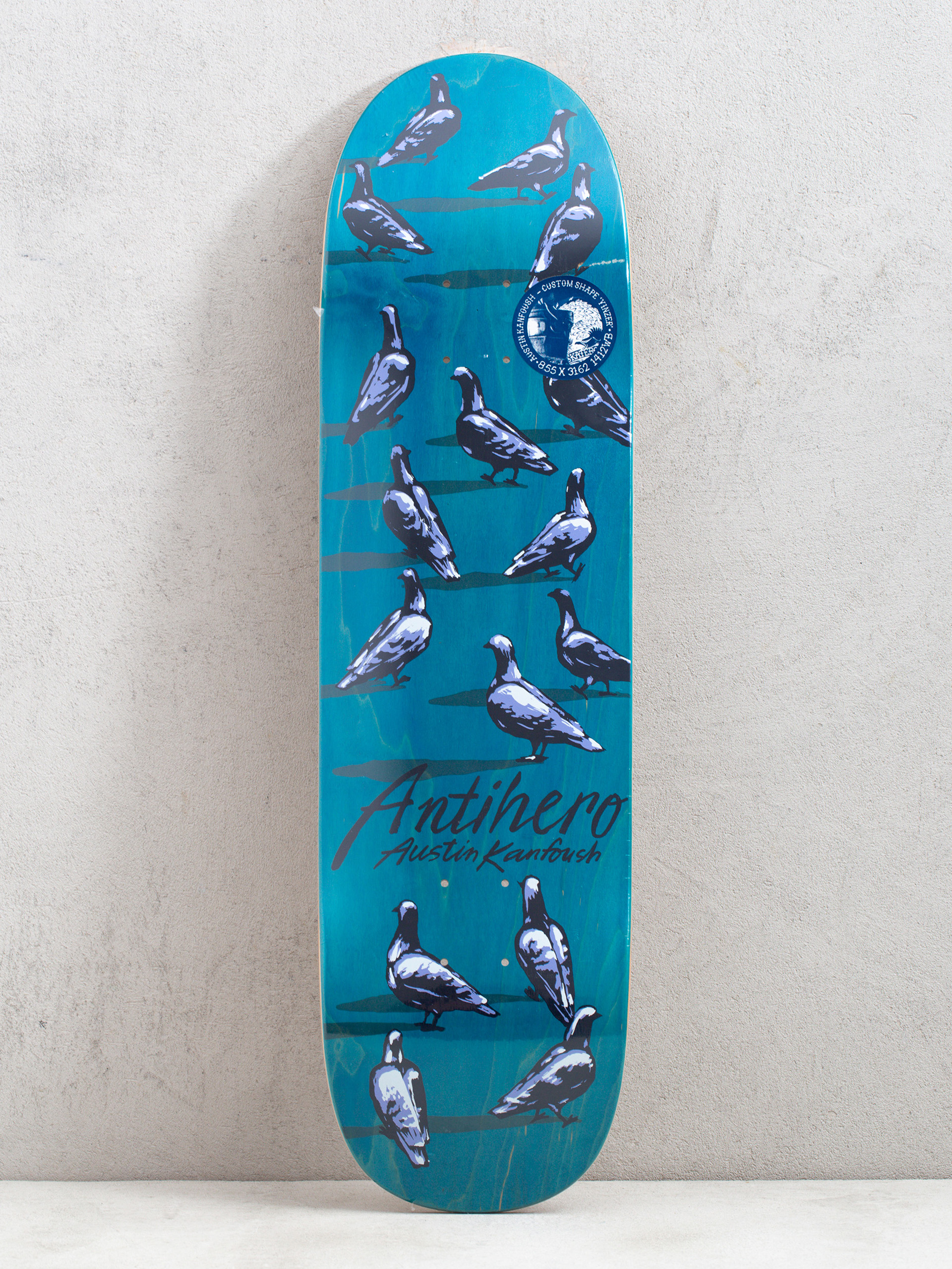 Antihero Kanfoush Down Pigeon Custom Deck (blue)