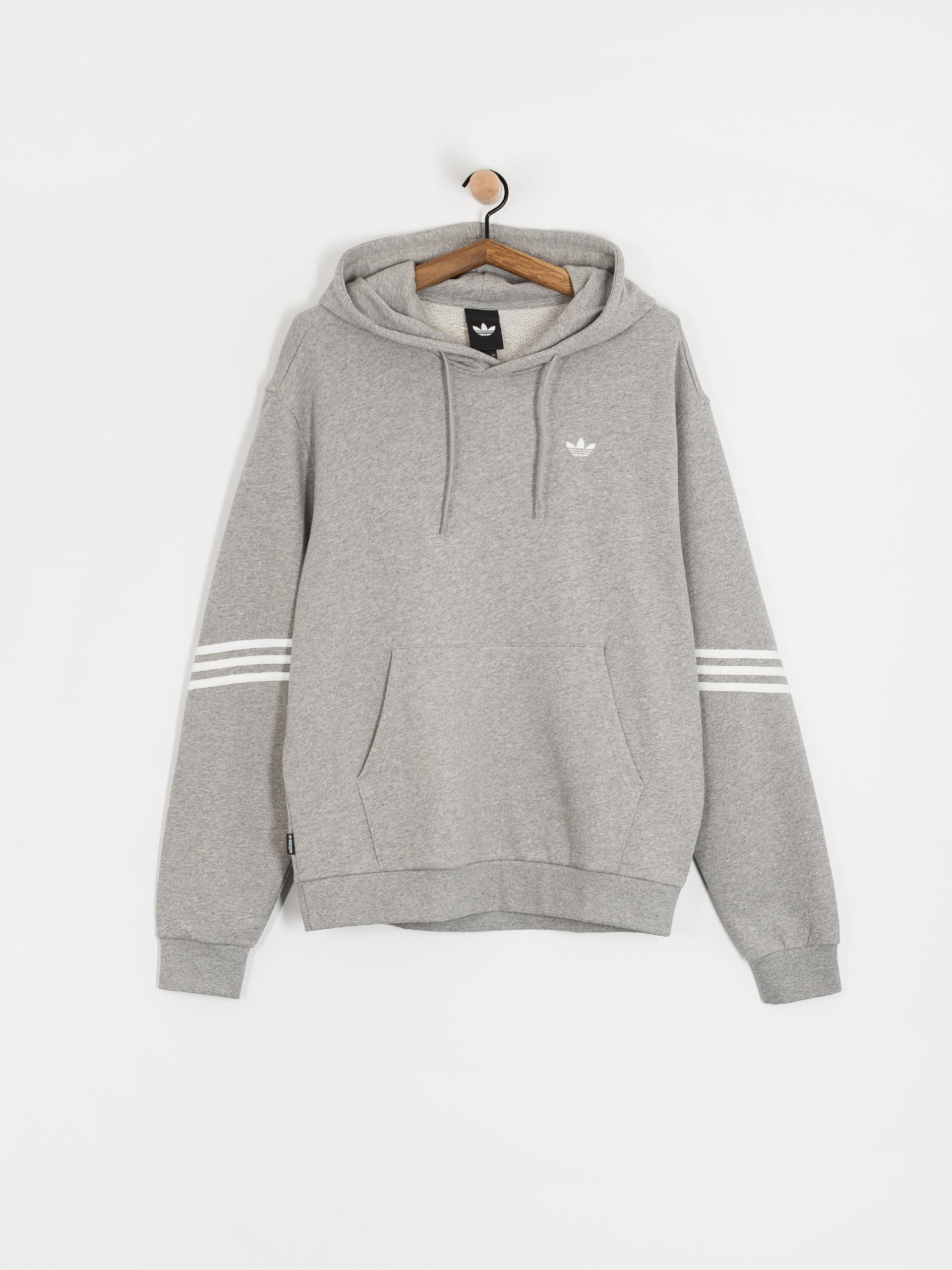 adidas Classic HD Hoodie (mgreyh/white)