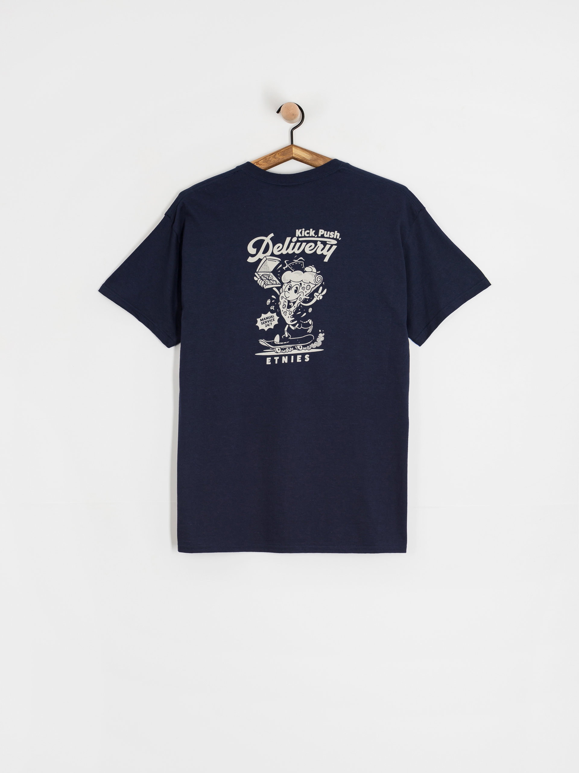 Etnies Kick Push T-Shirt (navy/tan)