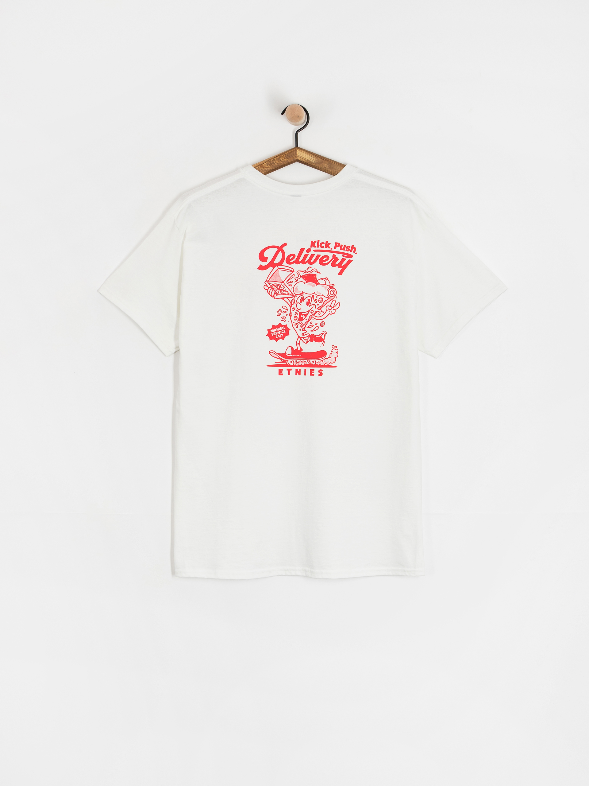 Etnies Kick Push T-Shirt (white/red)