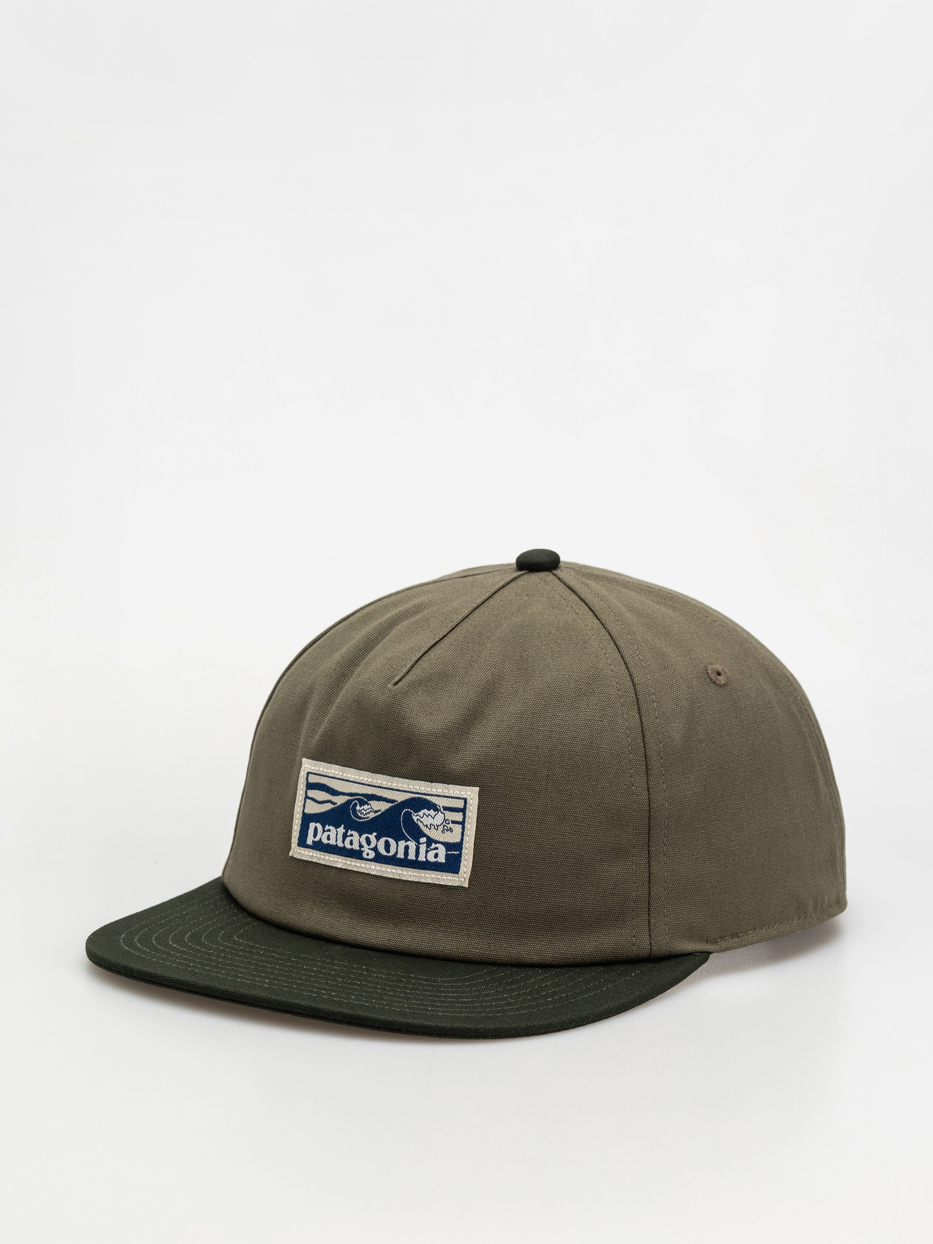 Patagonia P-6 Logo Trucker Cap - white, green (wispy green)