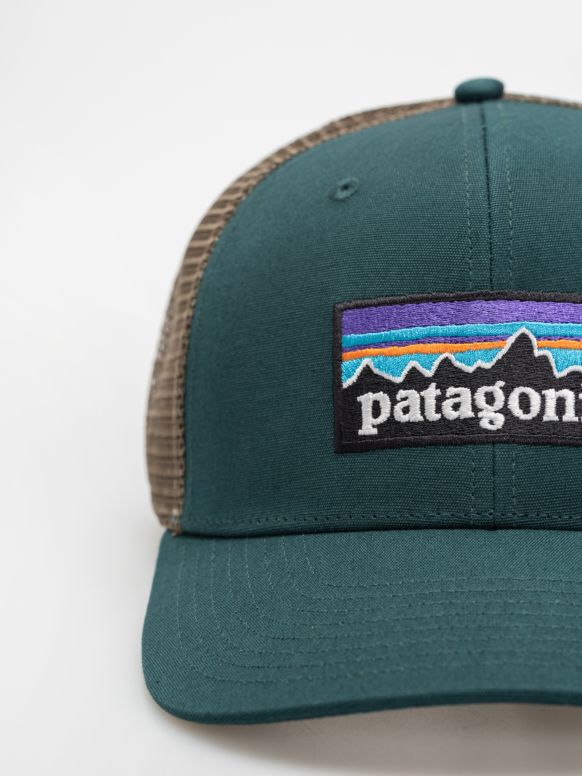 Patagonia P 6 Logo Trucker Cap (cascade green)
