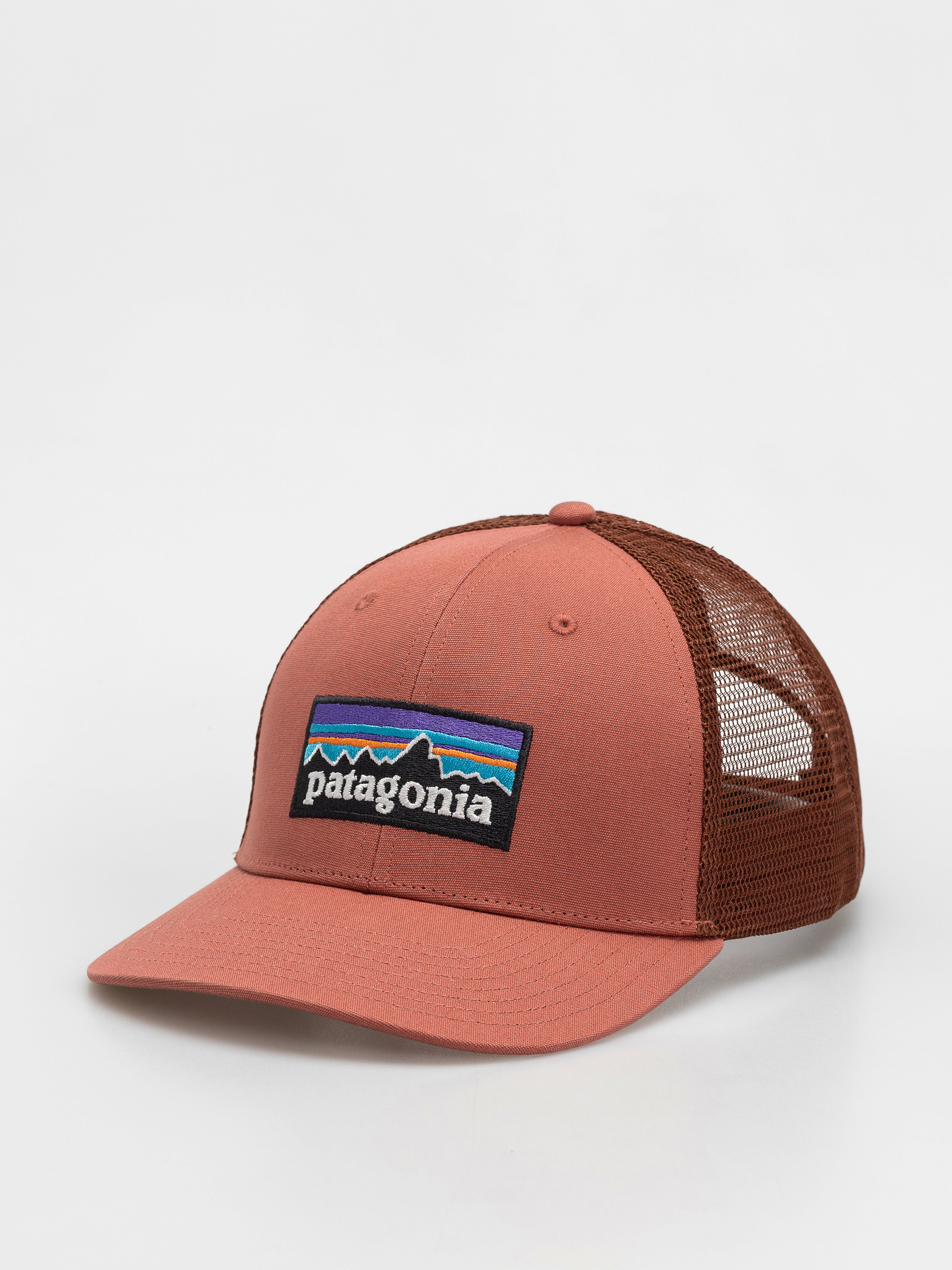 Patagonia P 6 Logo Trucker Cap - burgundy (potters red)