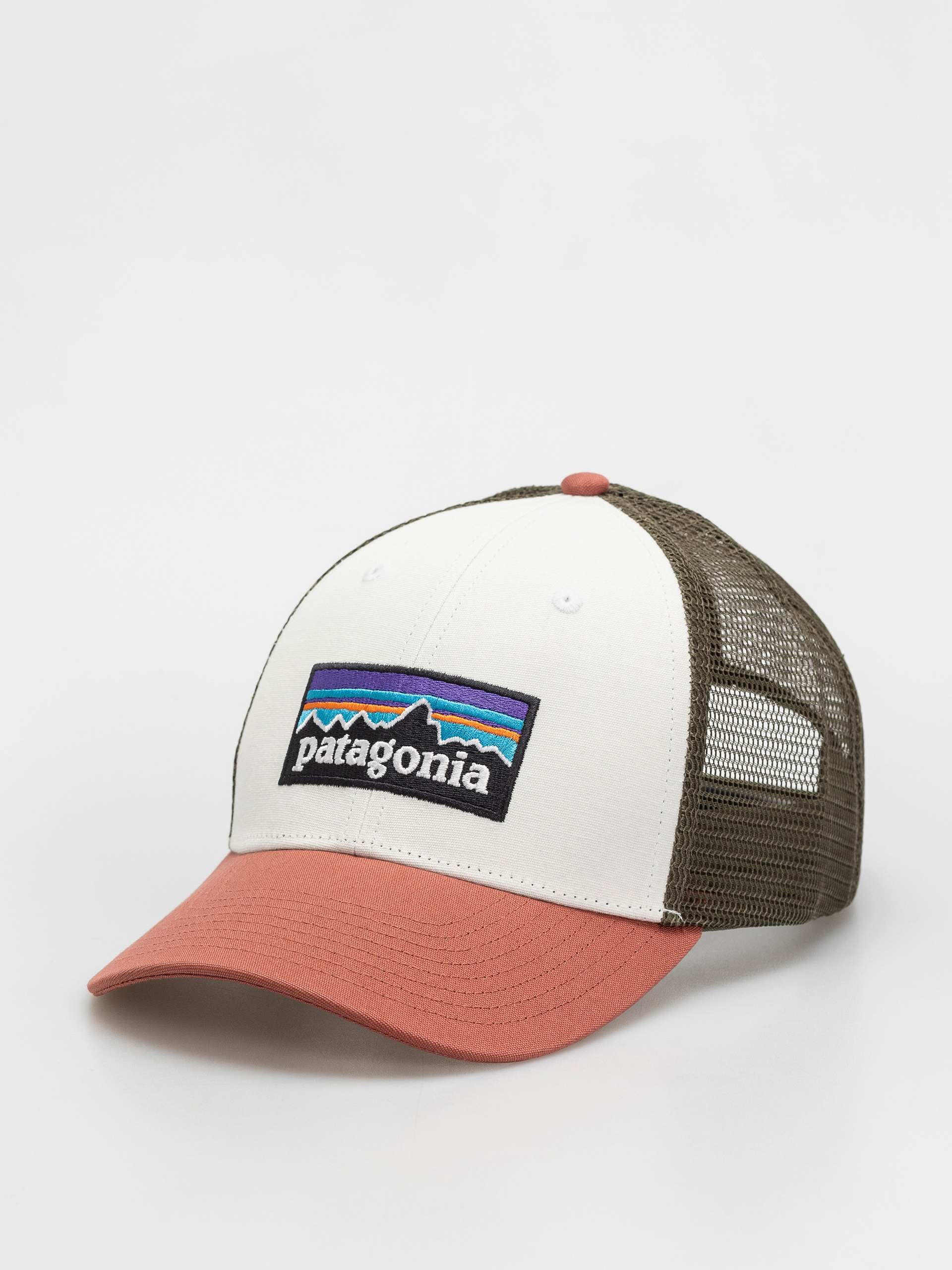 Patagonia P-6 Logo Trucker Cap - white, green (wispy green)