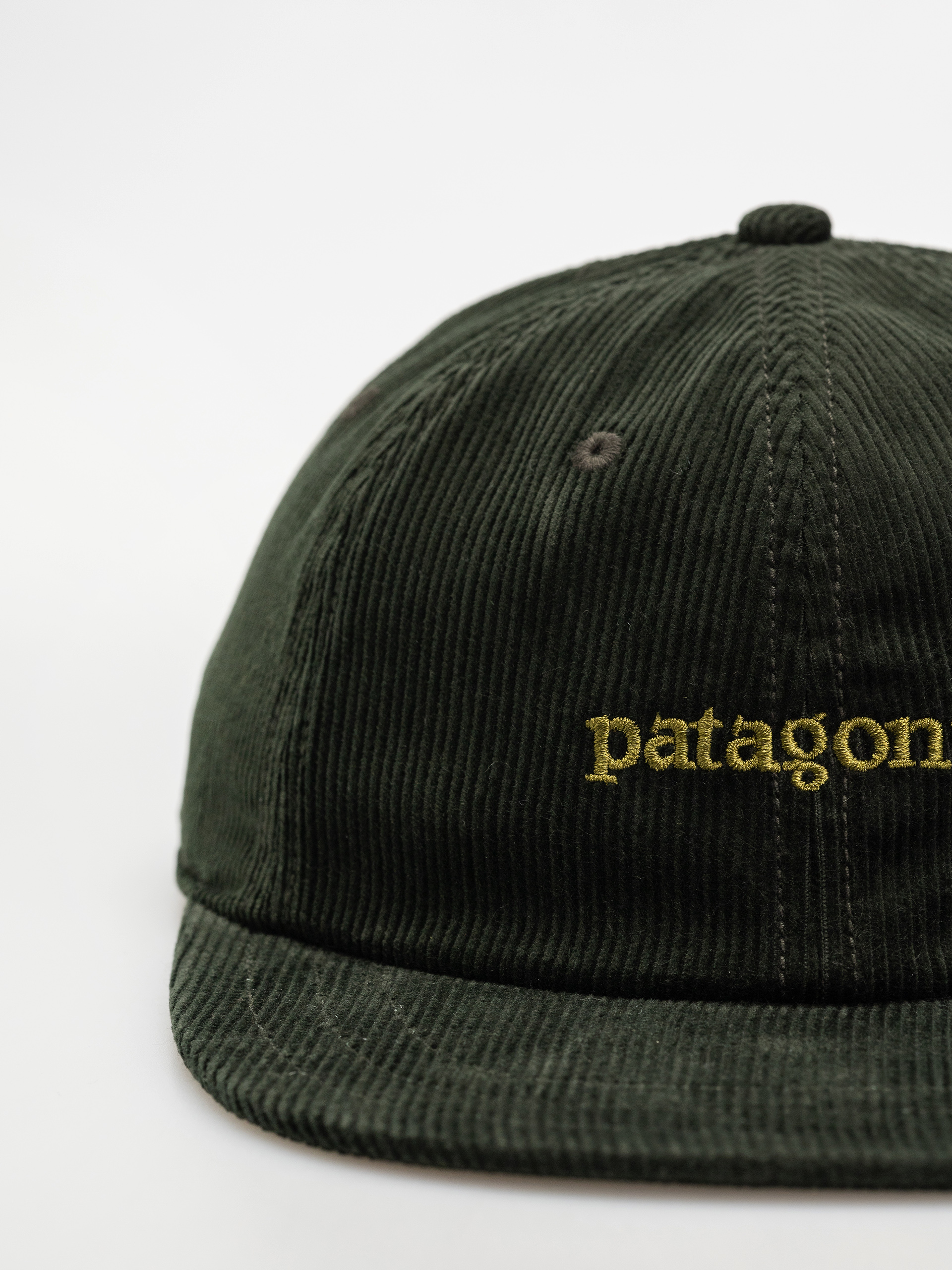 Patagonia Corduroy Cap (text logo old growth green)