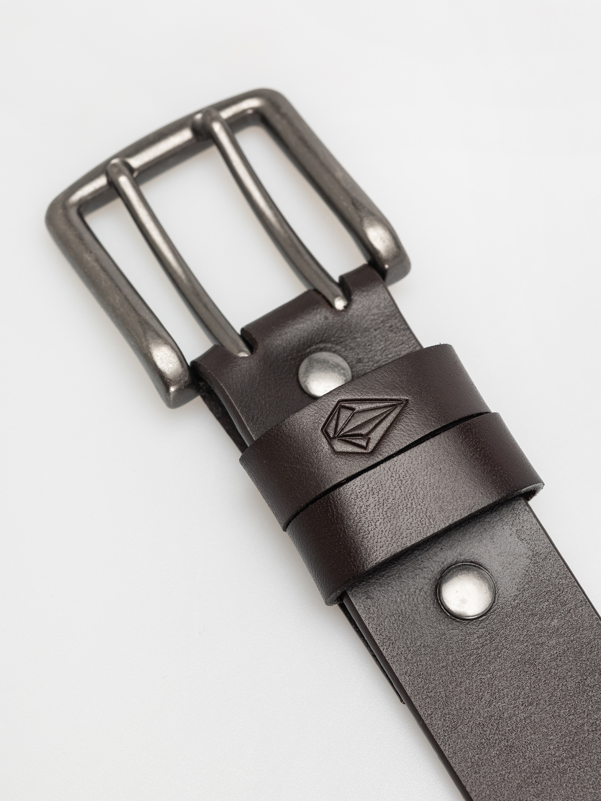 Volcom Two Spike Leather Gürtel (brown)