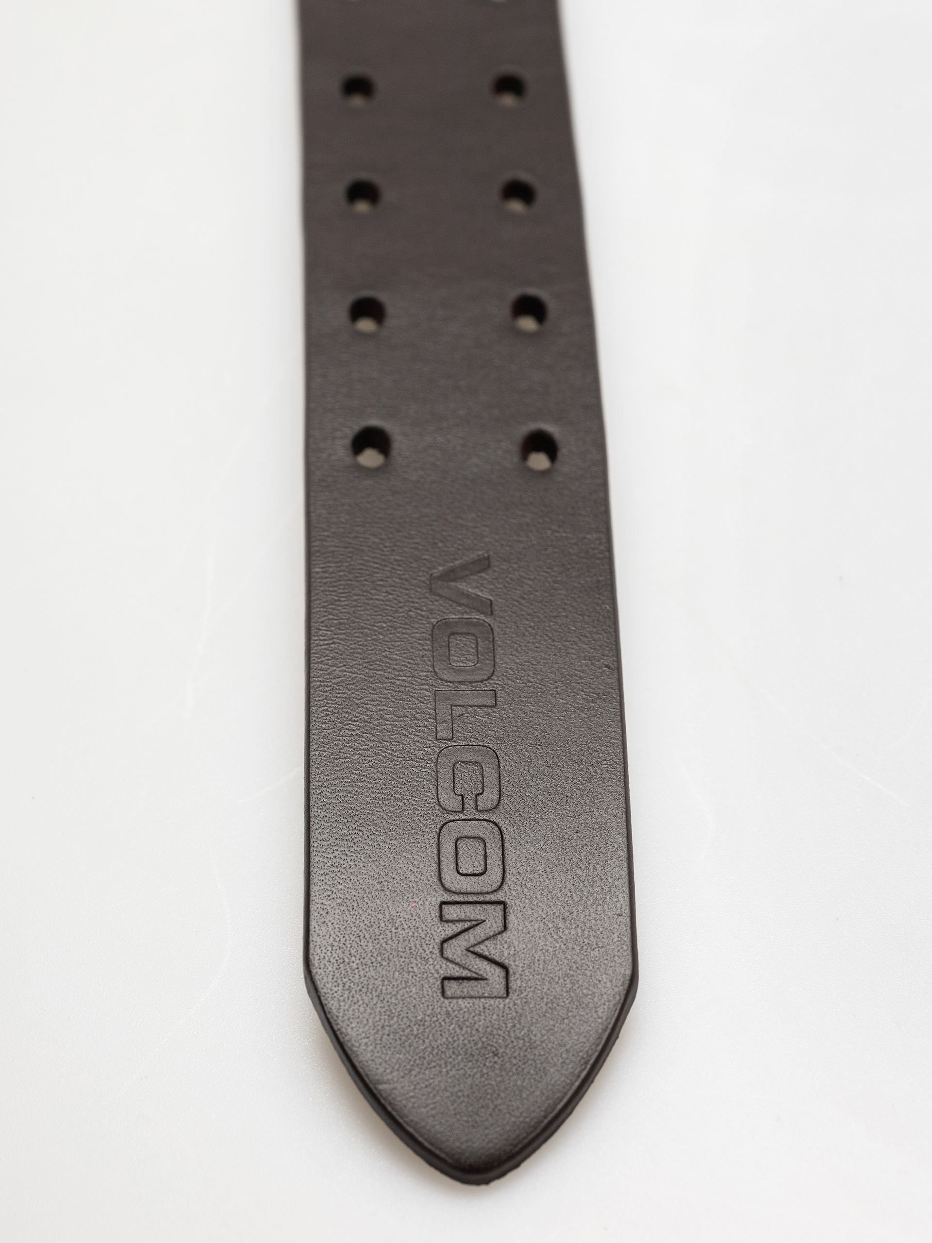 Volcom Two Spike Leather Belt (brown)