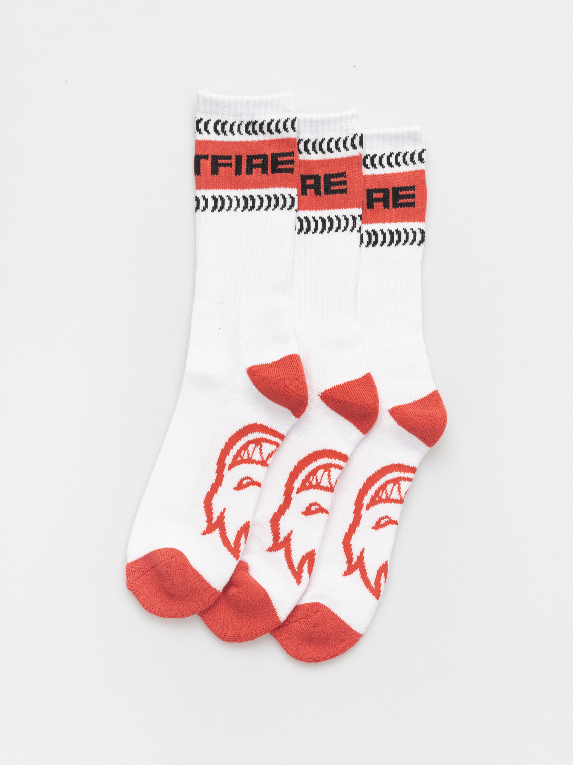 Spitfire Classic 87 Bighead 3Pk Socks (white/red/black)