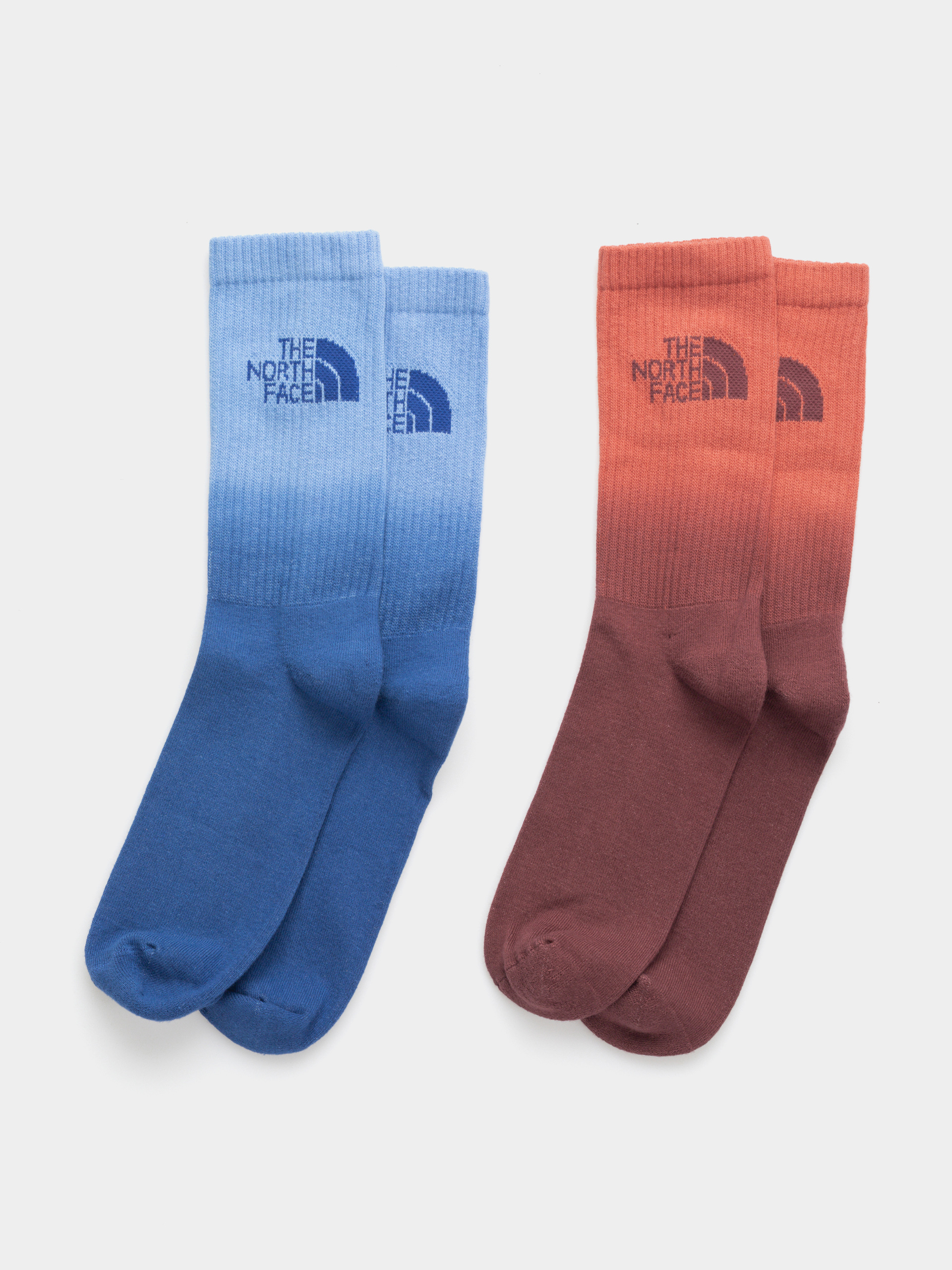 The North Face Everyday Crew Dip Dye 2P Socks (tnf blue/white dune/mar)