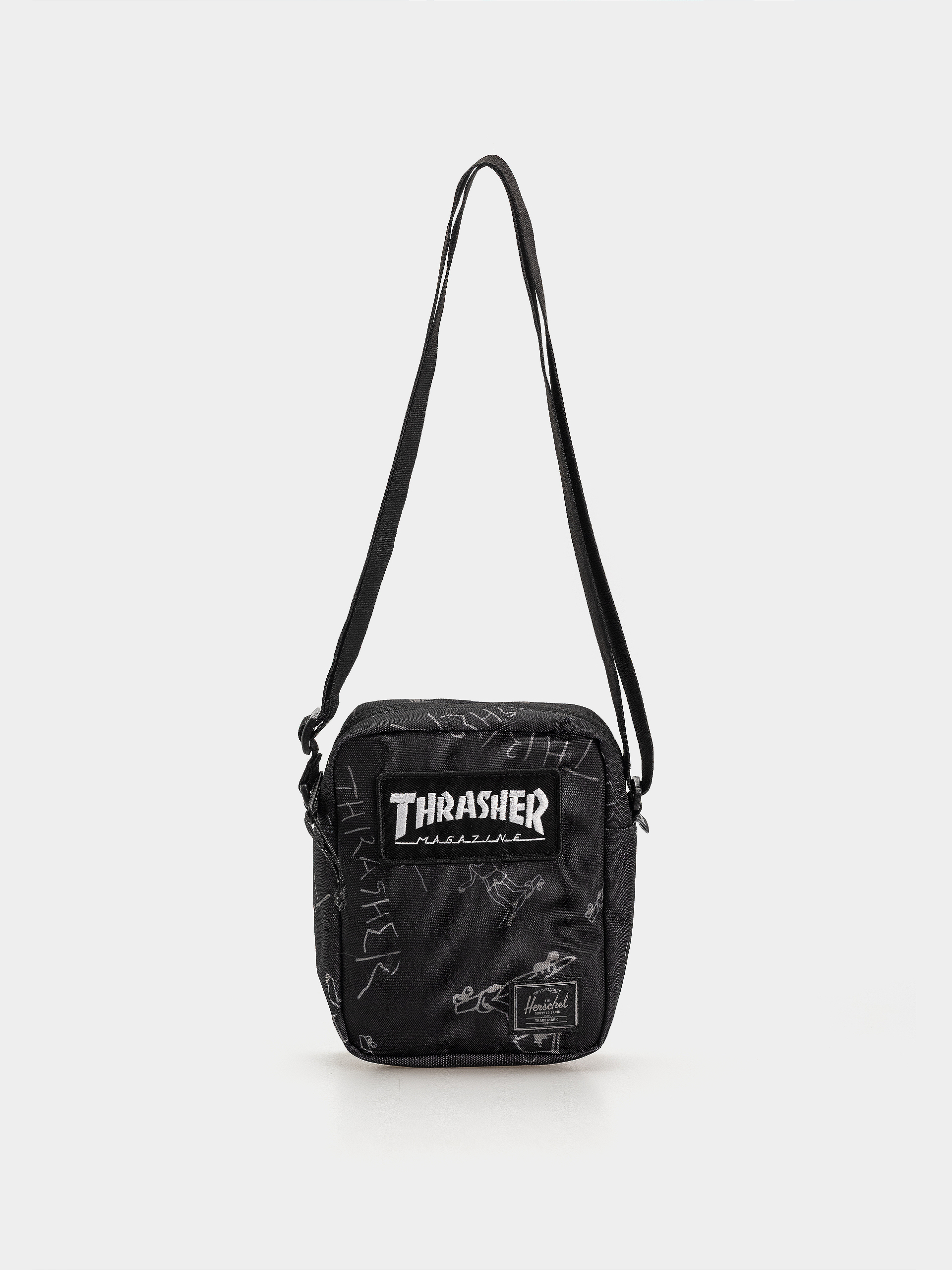 Herschel Supply Co. X Thrasher Gonz Heritage Crossbody Bag (black)
