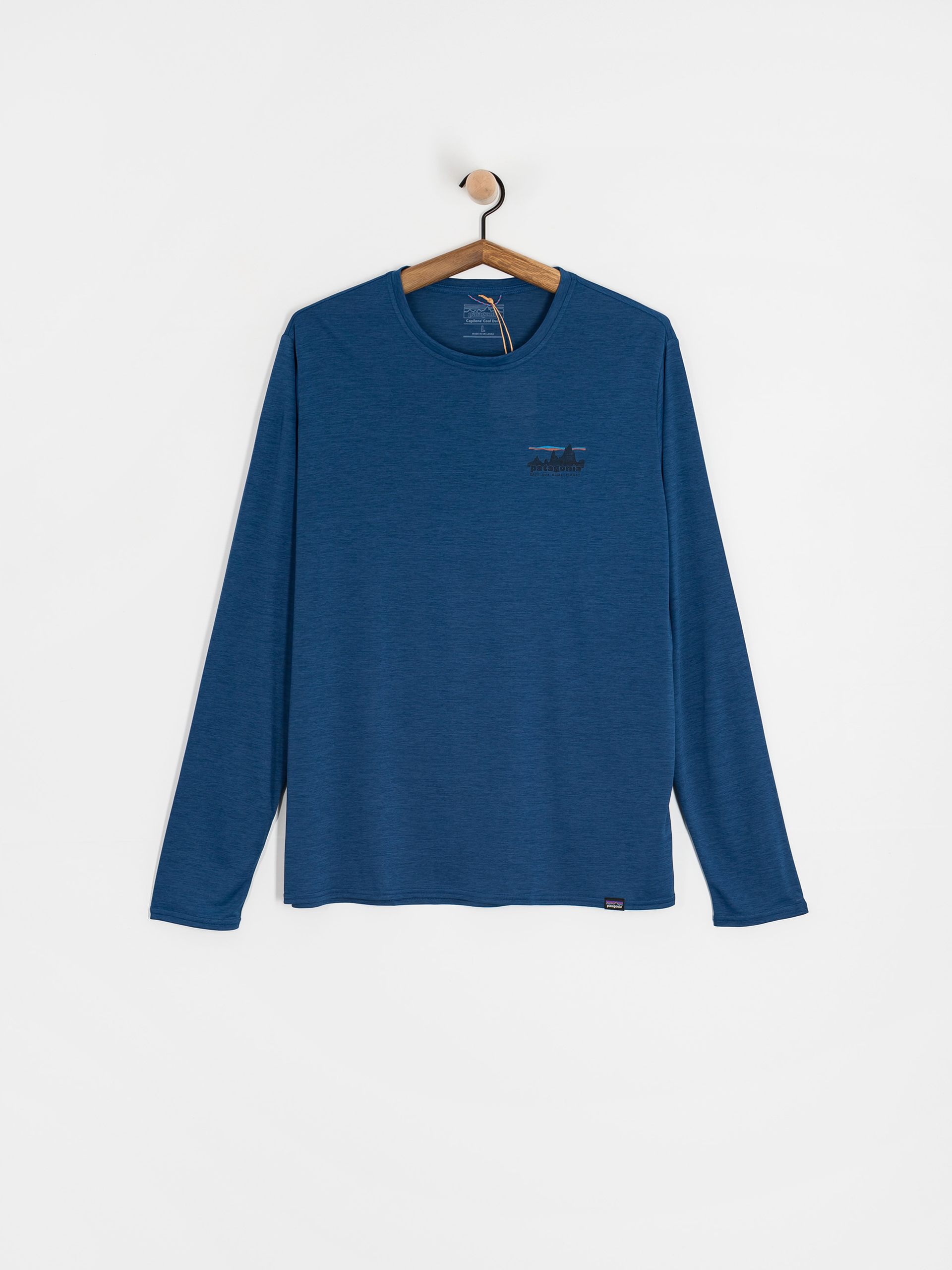 Patagonia Cap Cool Daily Graphic Longsleeve (73 skyline clement blue x-dye)