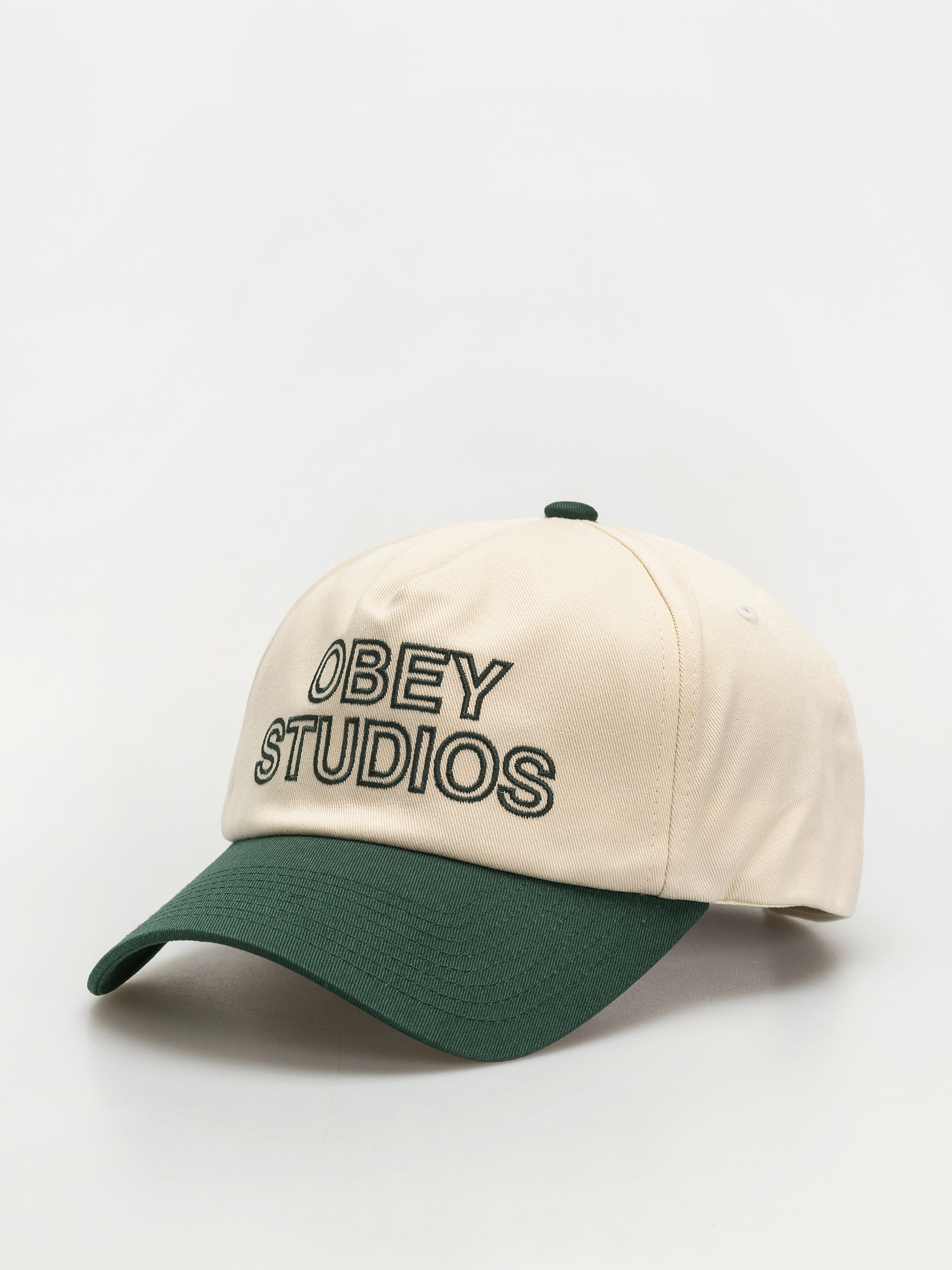 OBEY Obey Studios 5 Panel Strapback Cap (unbleached multi)