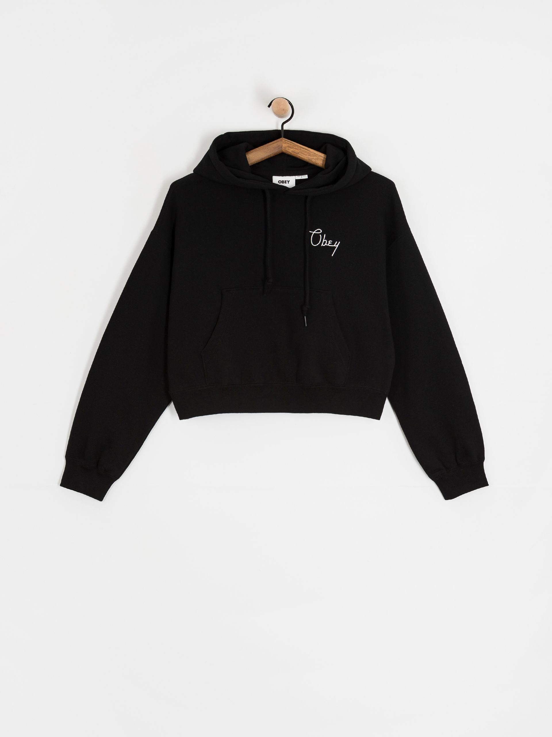 OBEY Cities Cropped HD Wmn Hoodie (black)