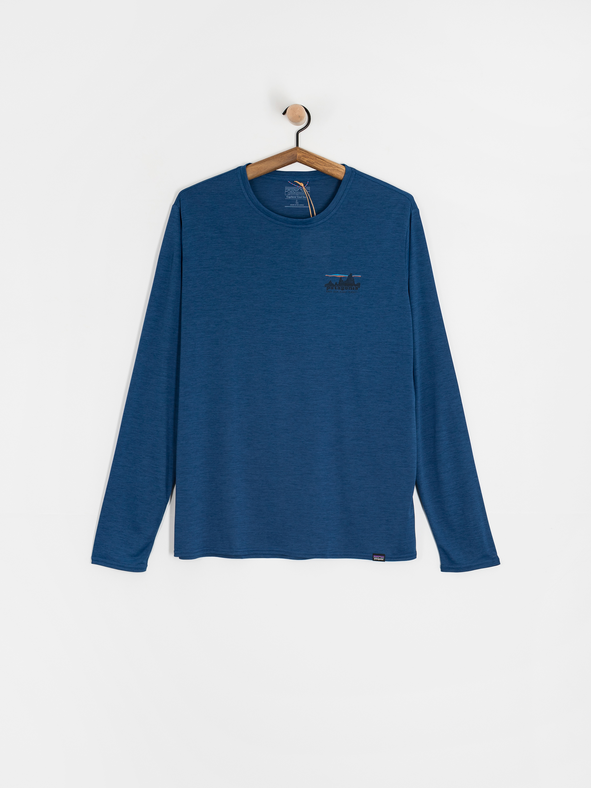 Patagonia Cap Cool Daily Graphic Longsleeve (73 skyline clement blue x-dye)