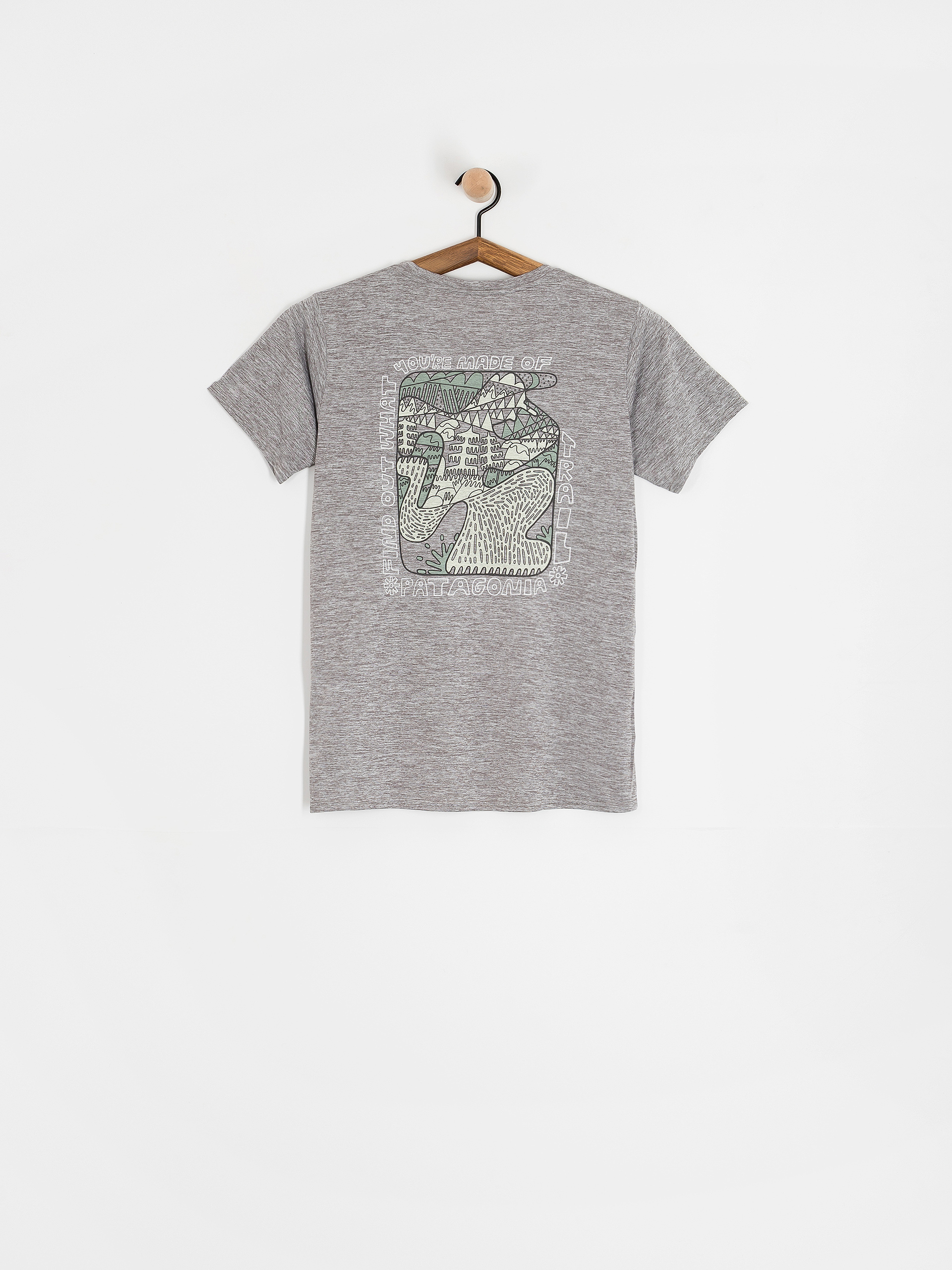 Patagonia Cap Cool Daily Graphic Lands Wmn T-Shirt (made of feather grey)