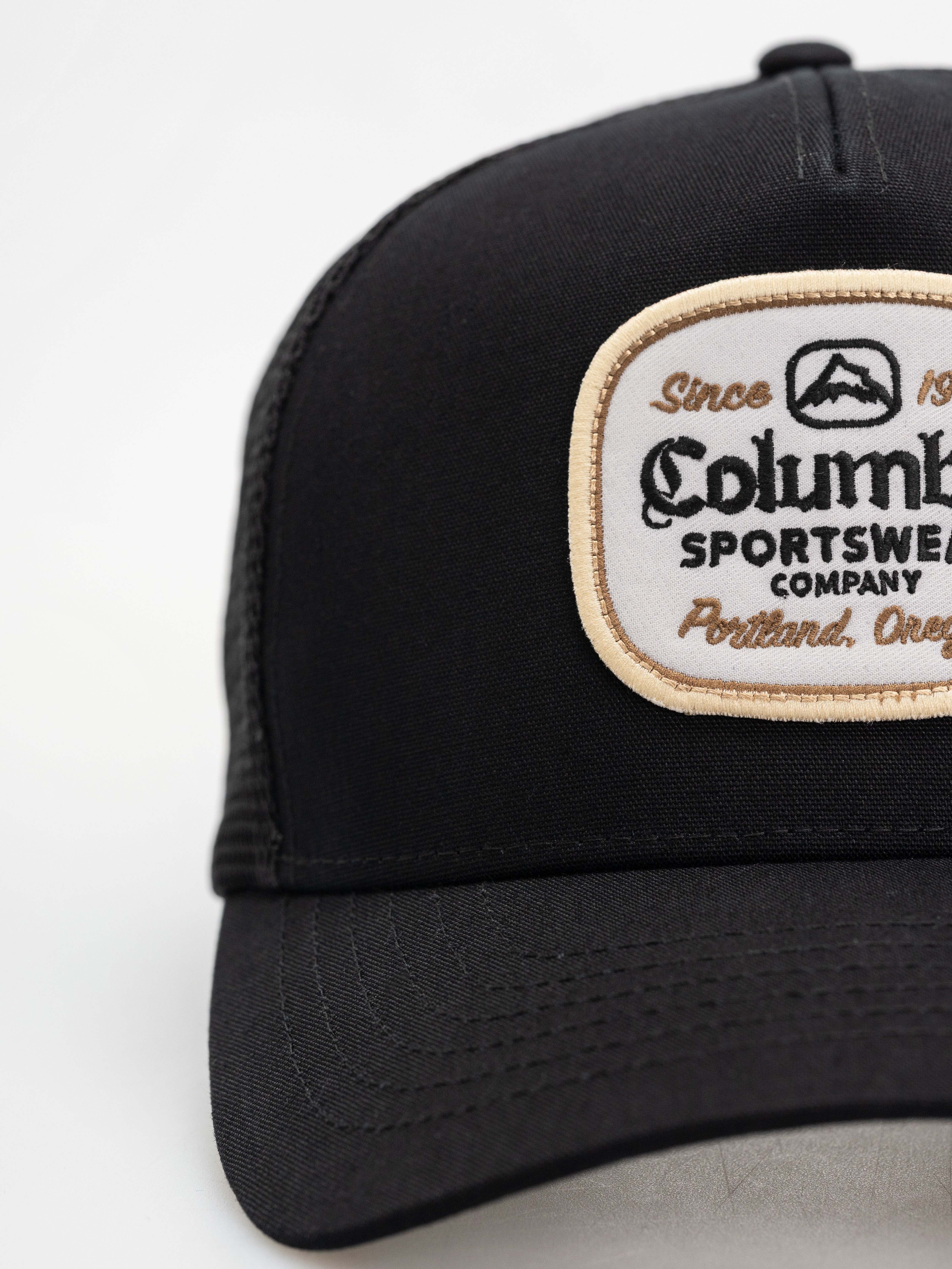 Columbia Road Ready Snap Back Cap (black/beer label woven patch)