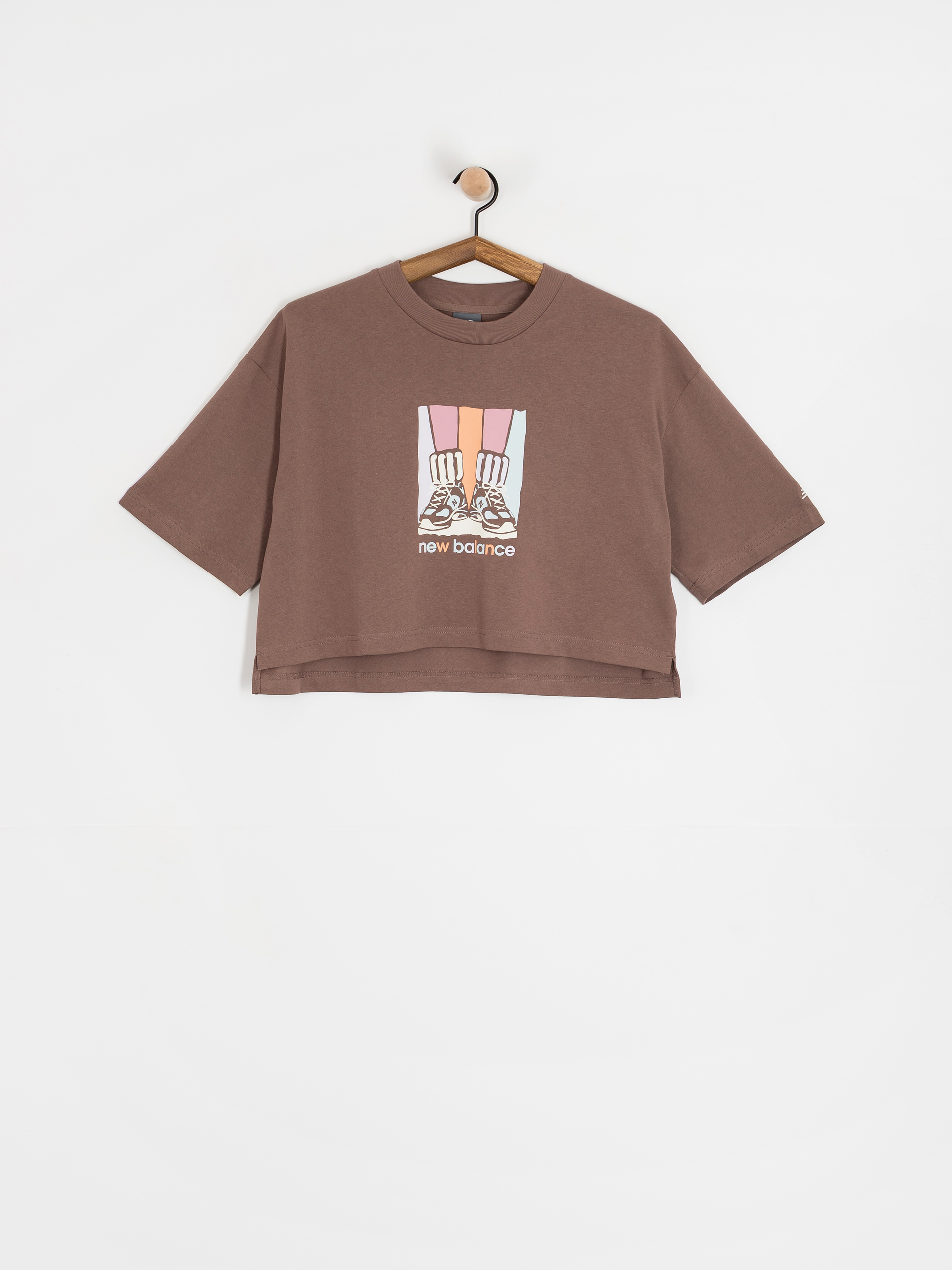 New Balance Athletics Gradient Shoes Wmn T-Shirt (brown)