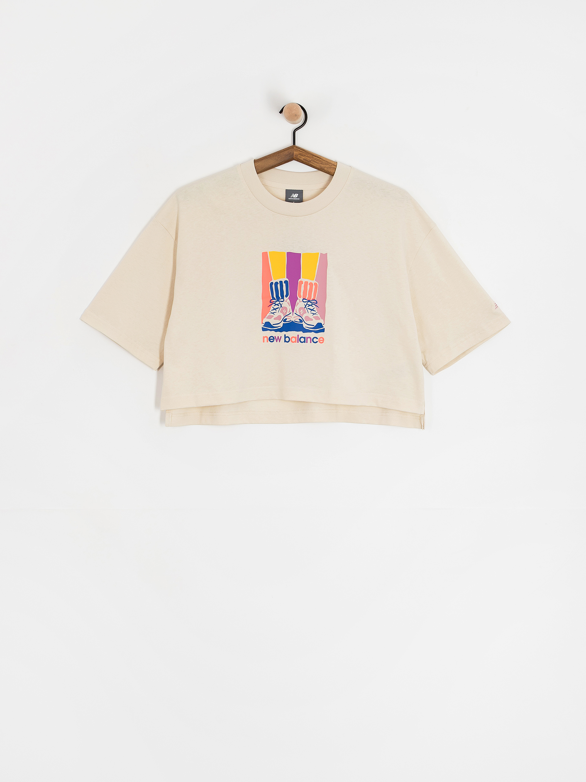 New Balance Athletics Gradient Shoes Wmn T-Shirt (beige)