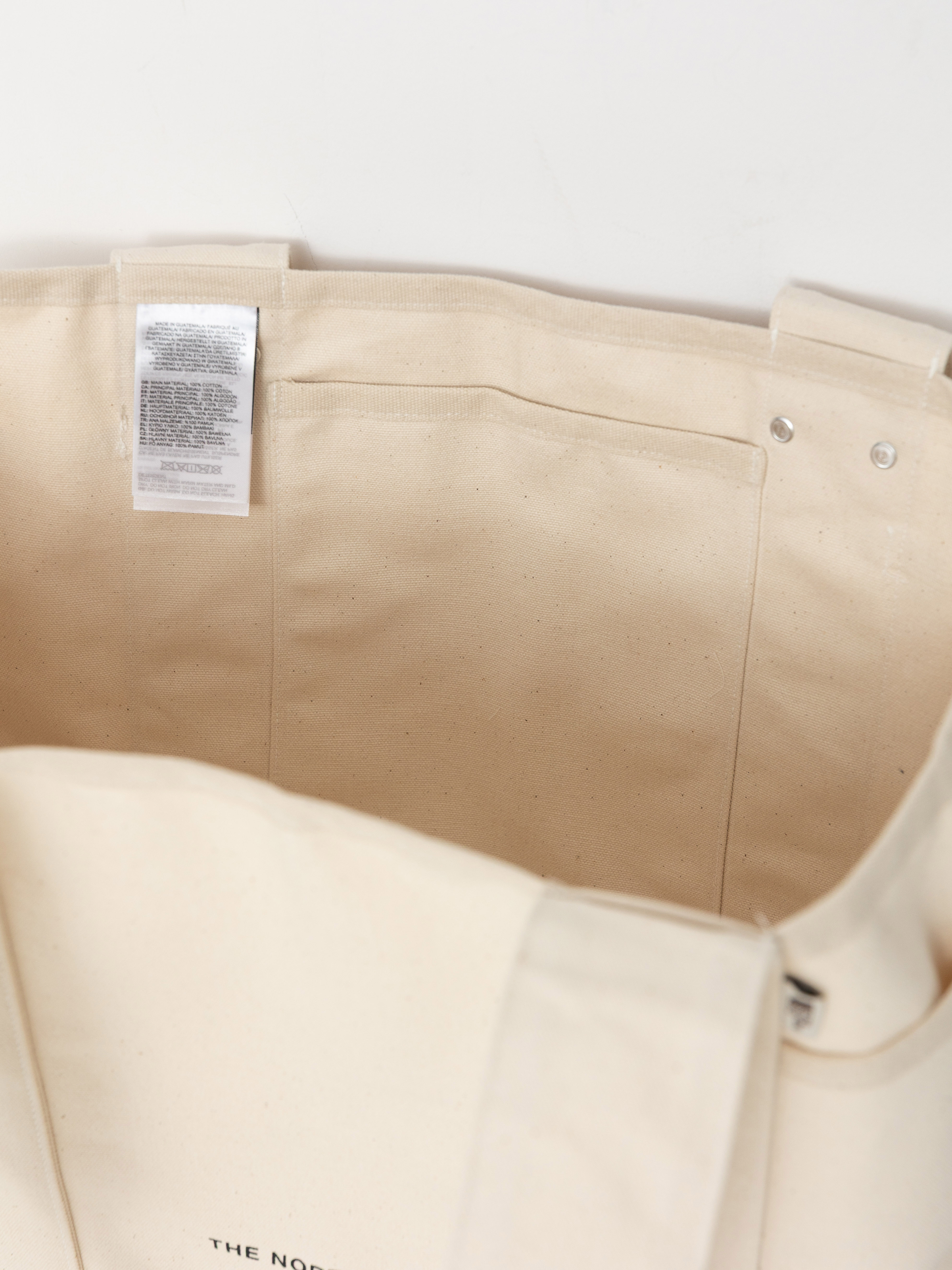 The North Face Circular Cotton Tote Handbag (raw undyed)