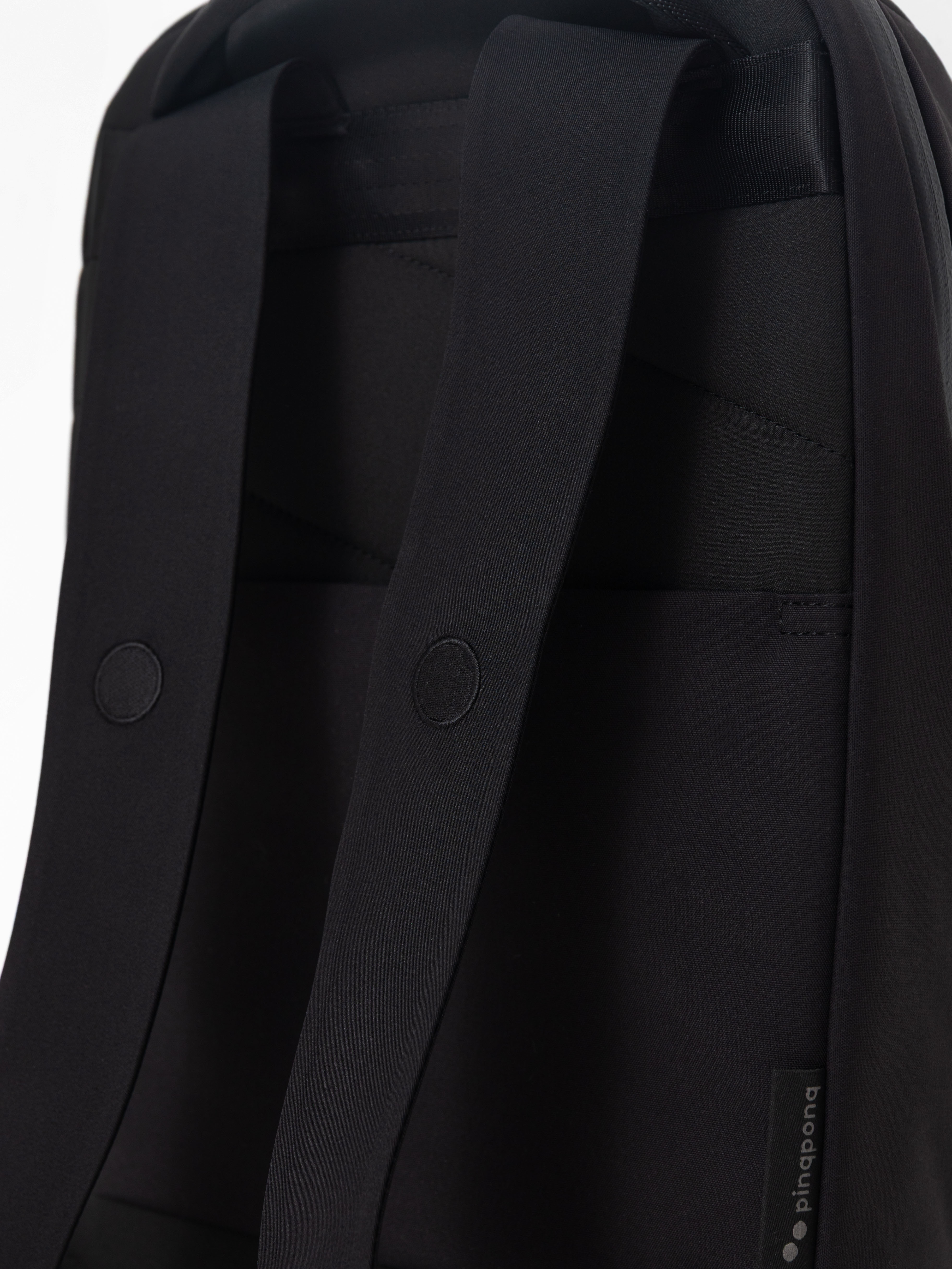 PinqPonq Kontor Rucksack (solid black)