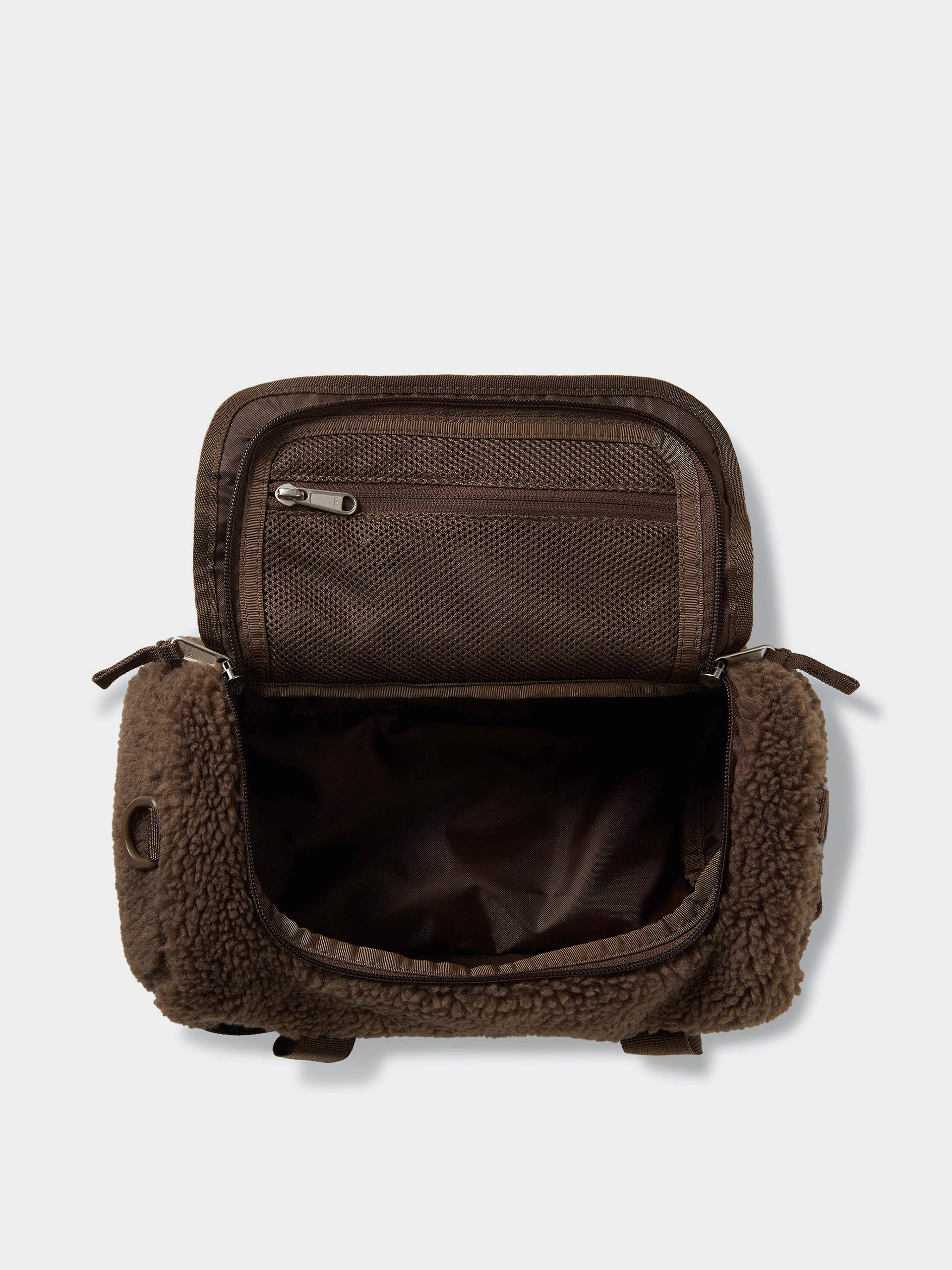 The North Face Schultertasche Base Camp High Pile Mini Bag (smokey brown tnf white)