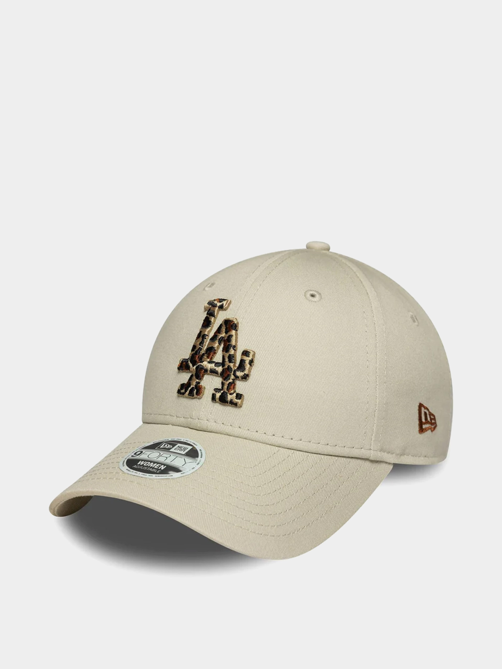 New Era Cap Leopard Infill 9Forty Los Angeles Dodgers Wmn (stone)