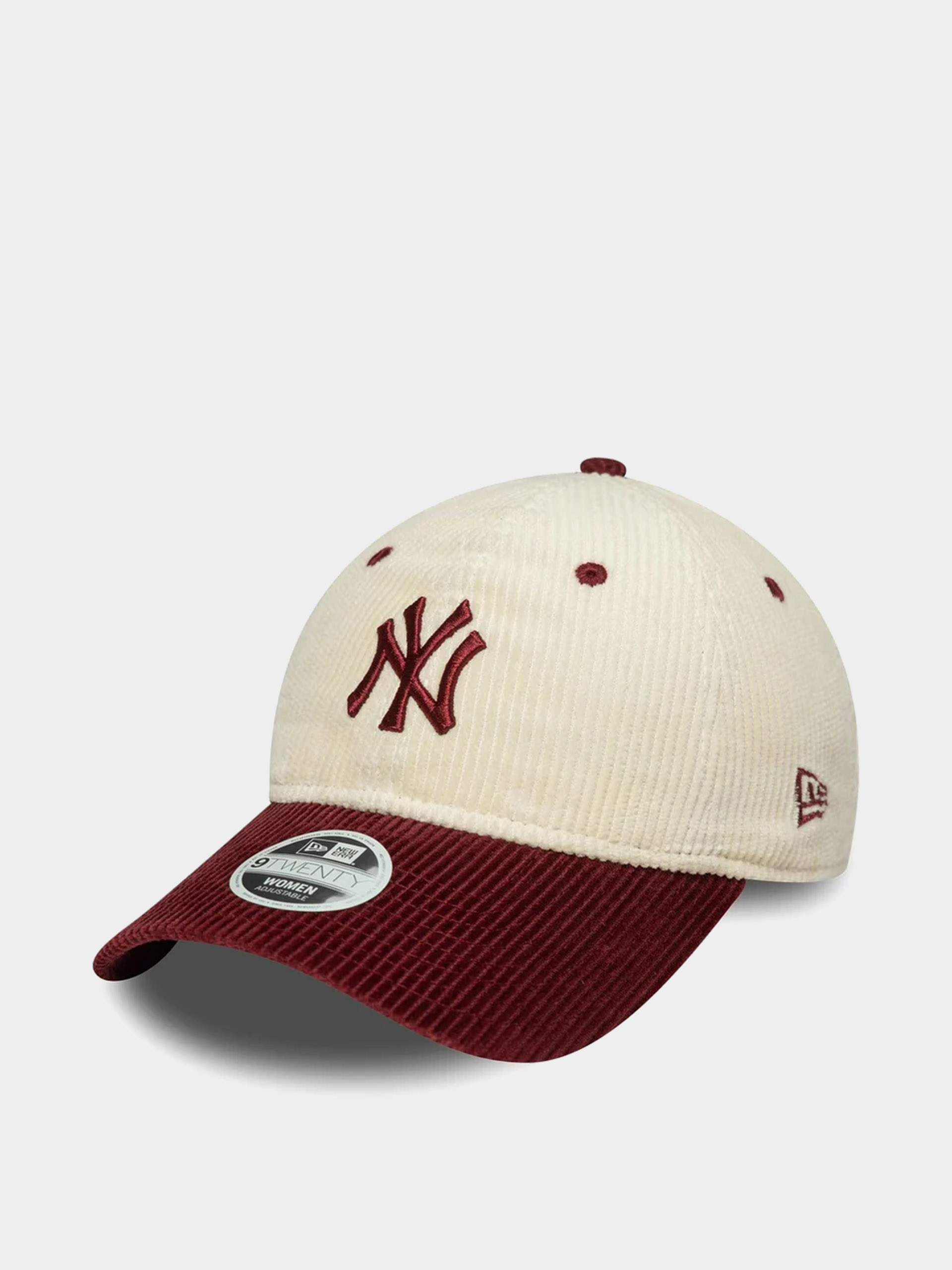 New Era Cap Block Cord 9Twenty New York Yankees Wmn burgundy