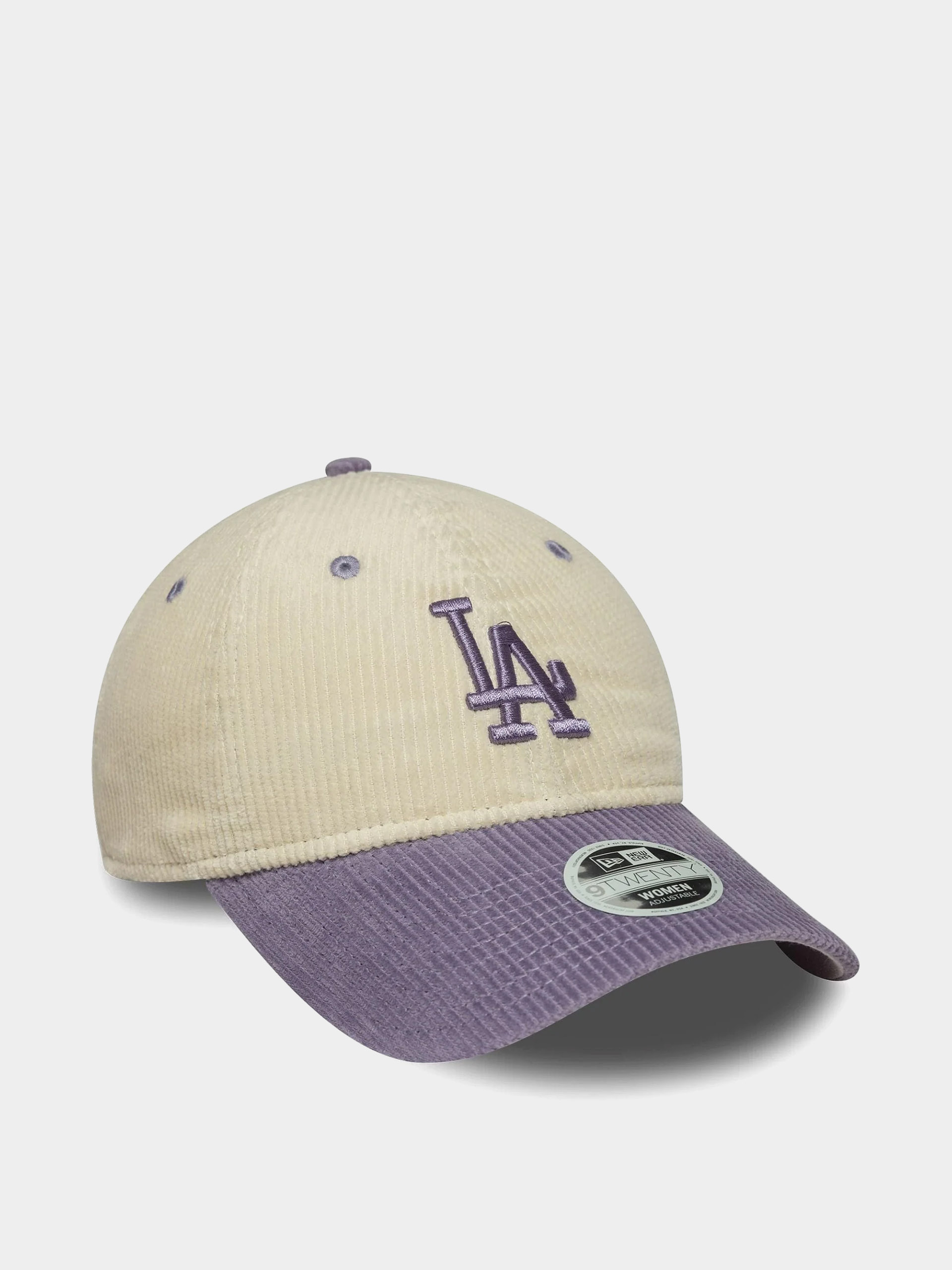 New Era Cap Block Cord 9Twenty Los Angeles Dodgers Wmn (light cream/violet)