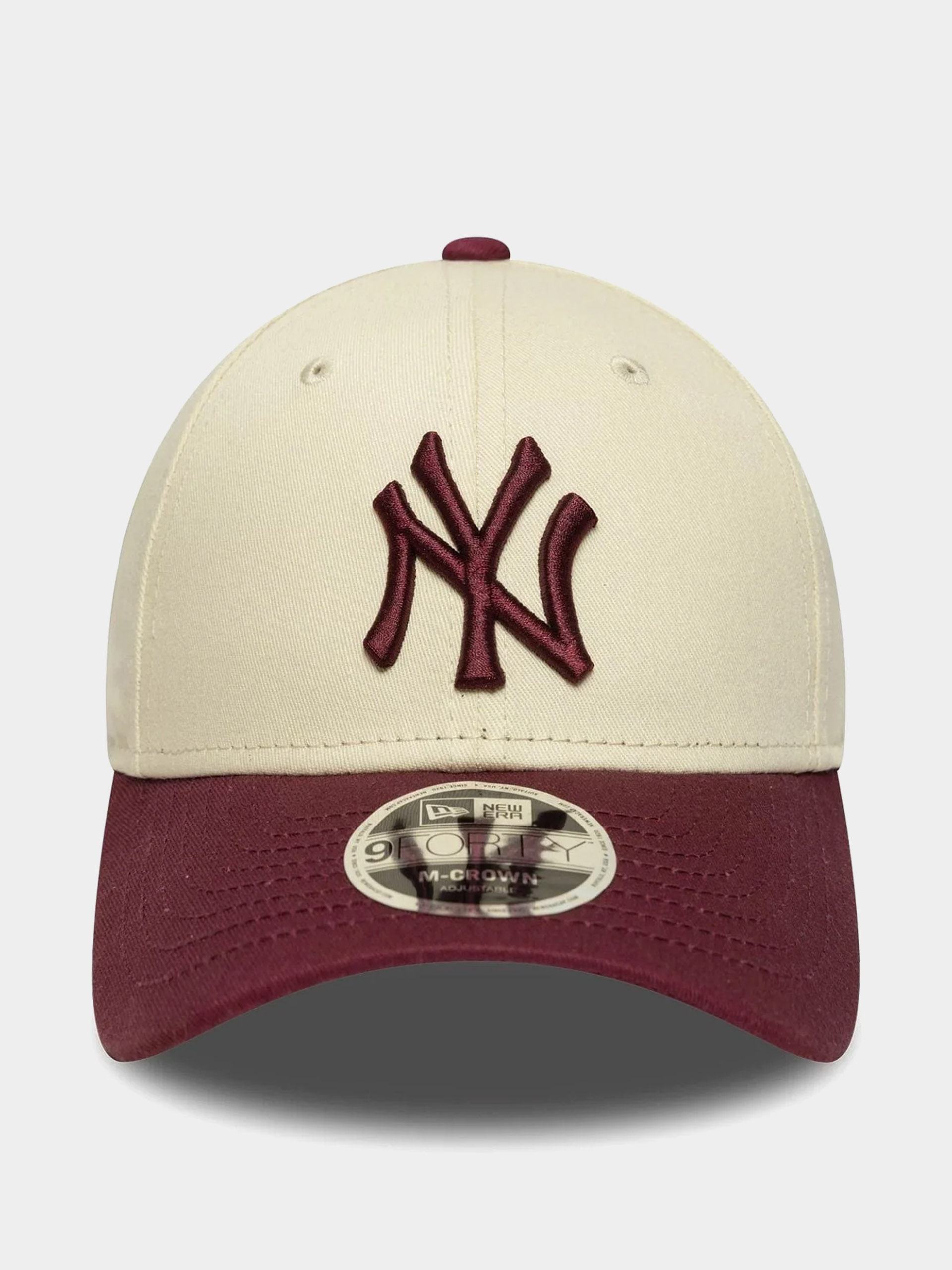 New Era Cap Ws Patch 9Forty Mc New York Yankees (light cream/burgundy)