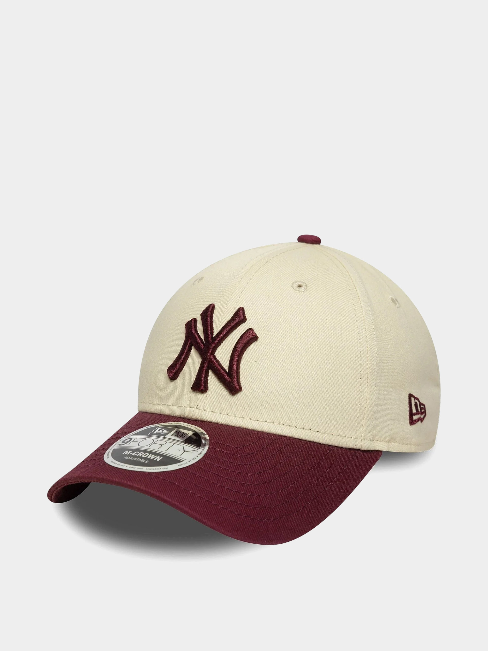 New Era Cap Ws Patch 9Forty Mc New York Yankees (light cream/burgundy)