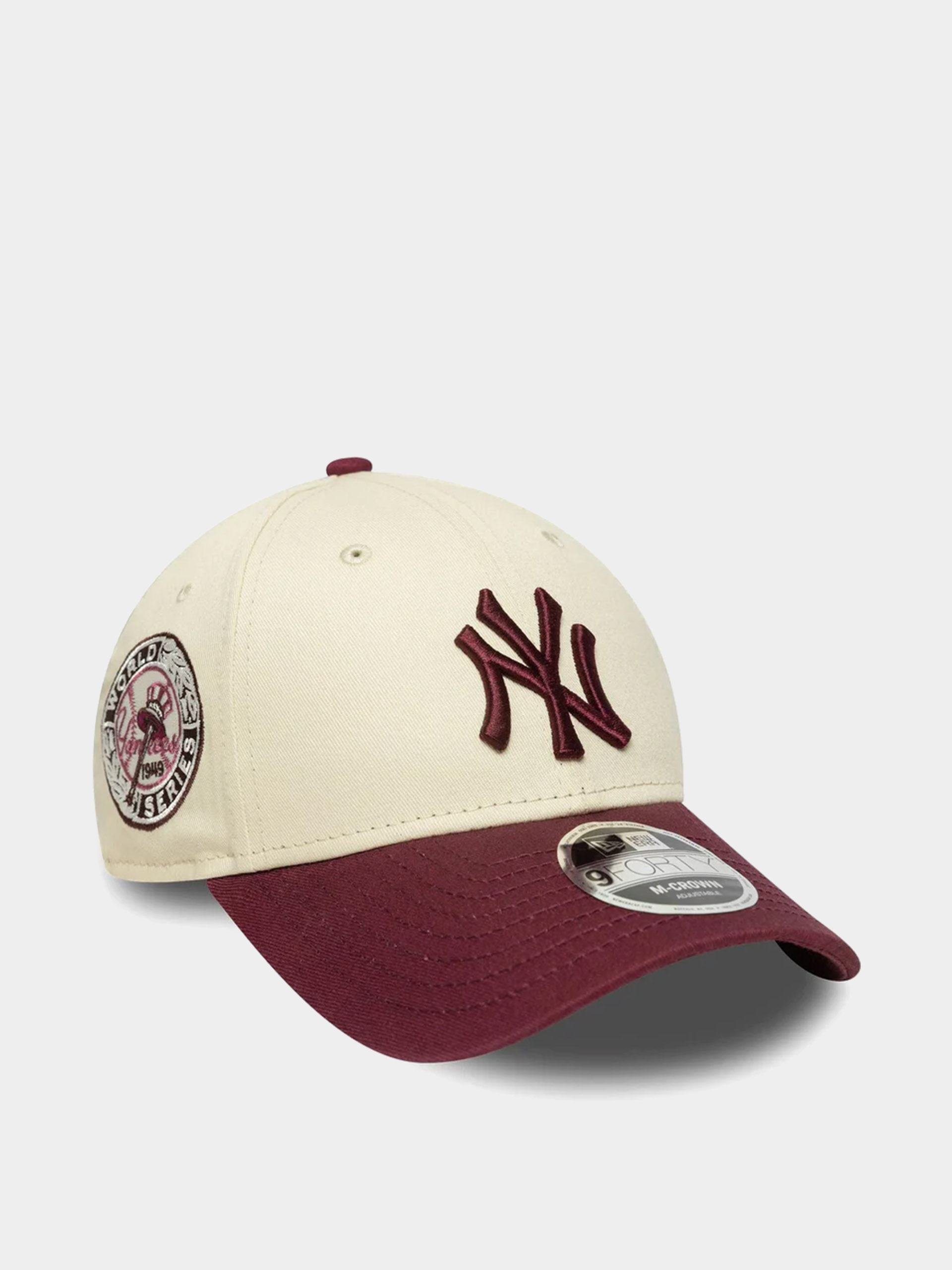 New Era Cap Ws Patch 9Forty Mc New York Yankees (light cream/burgundy)