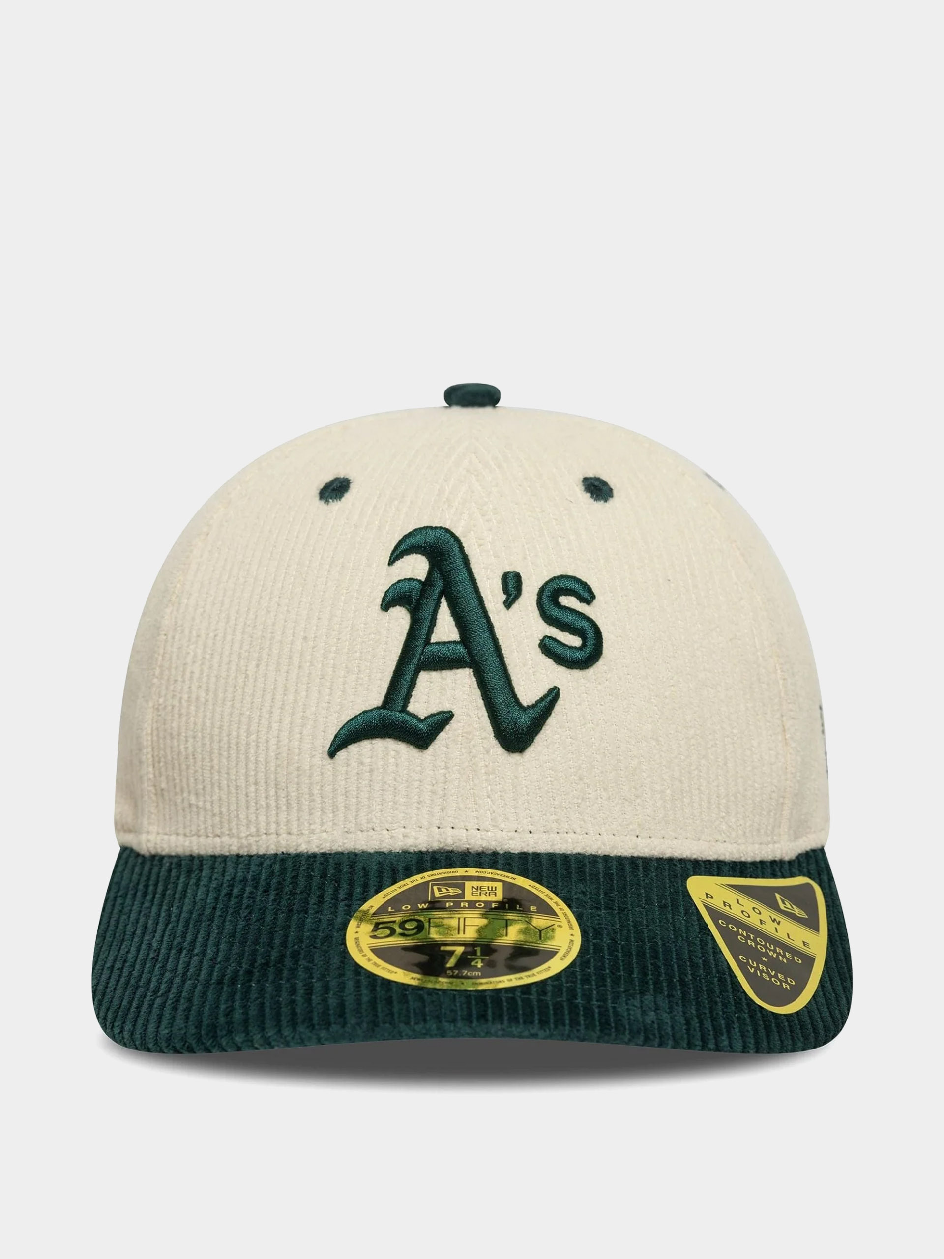 New Era Cap Mlb Cord 59Fifty Lp Oakland Athletics (light crea/dark green)