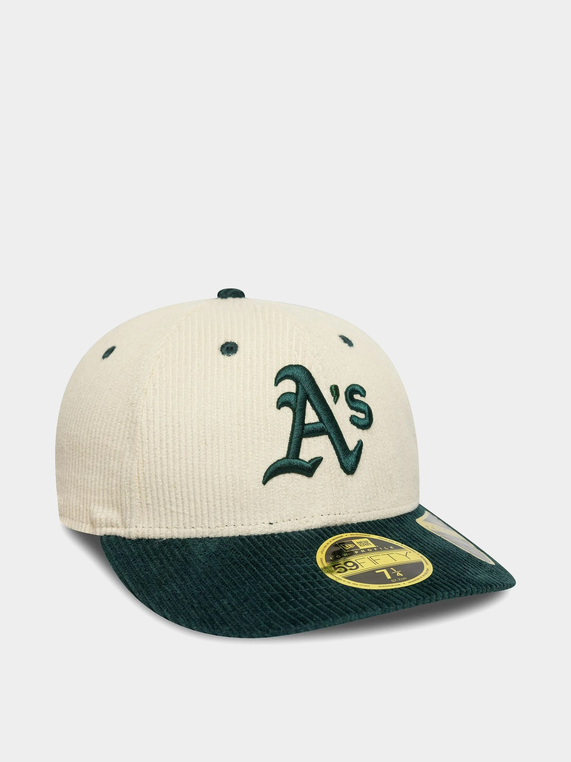 New Era Cap Mlb Cord 59Fifty Lp Oakland Athletics (light crea/dark green)