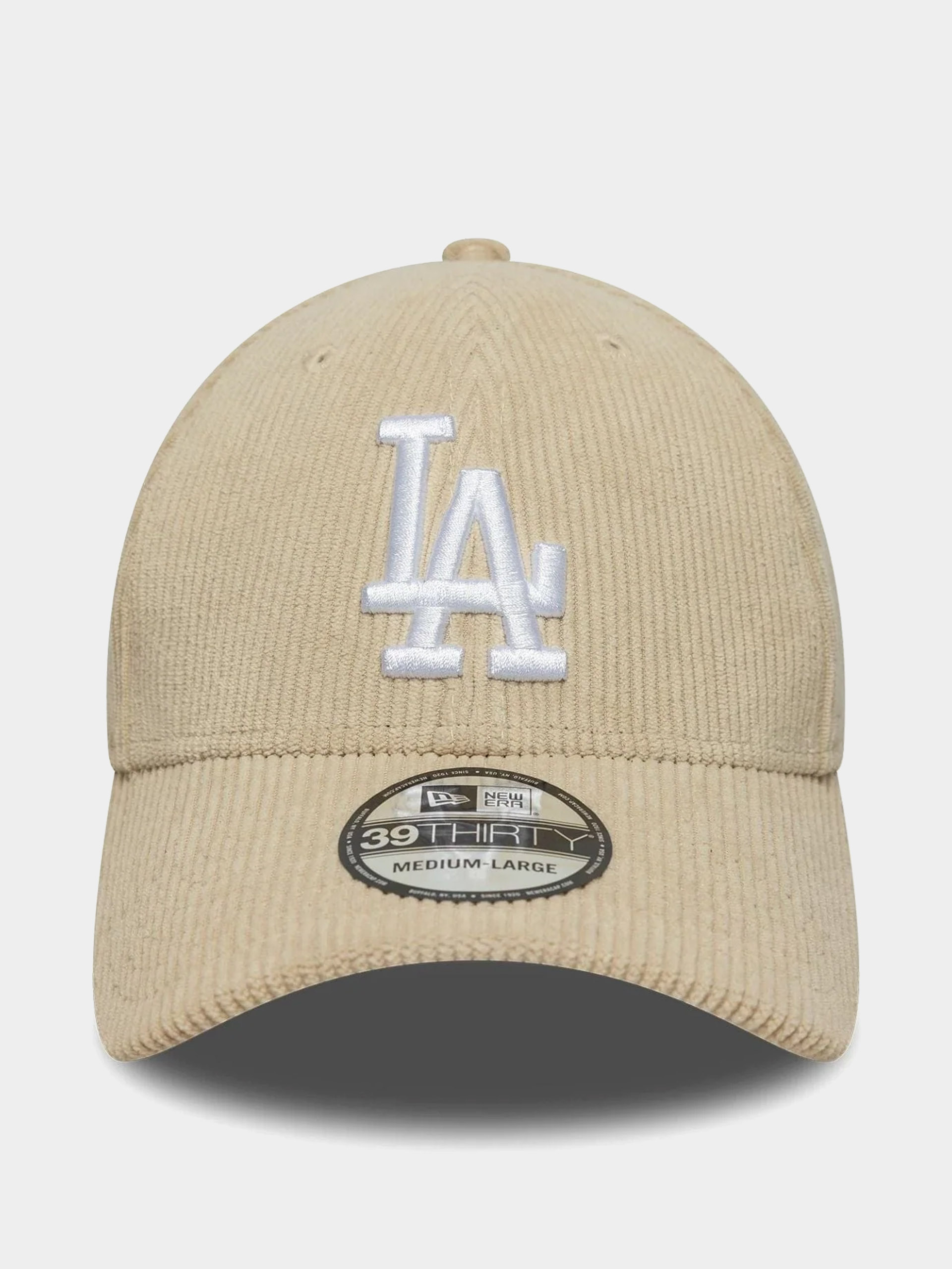 New Era Cap Cord 39Thirty Los Angeles Dodgers - beige (light cream)