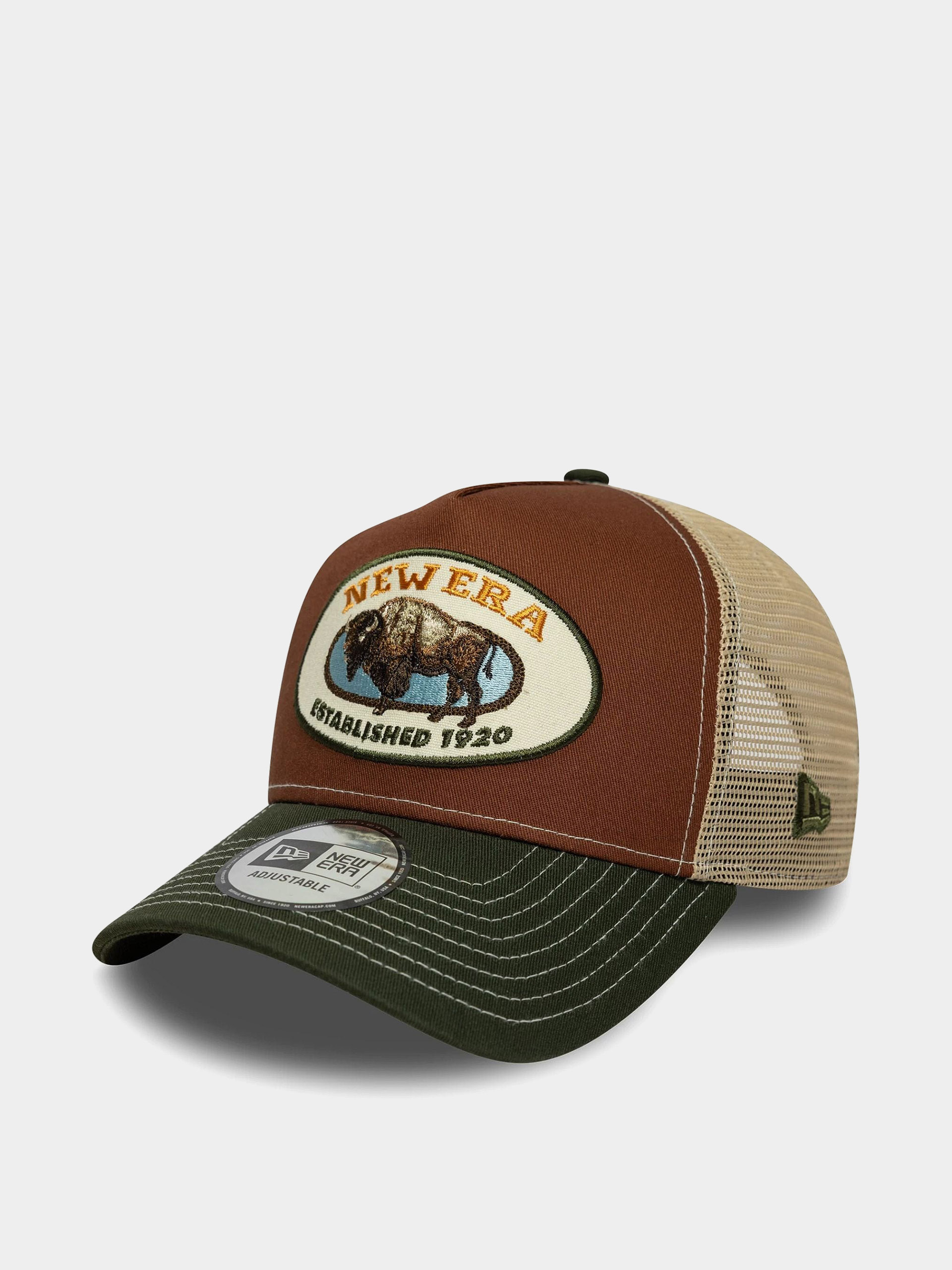 New Era Cap Animal Patch Trucker (brown)