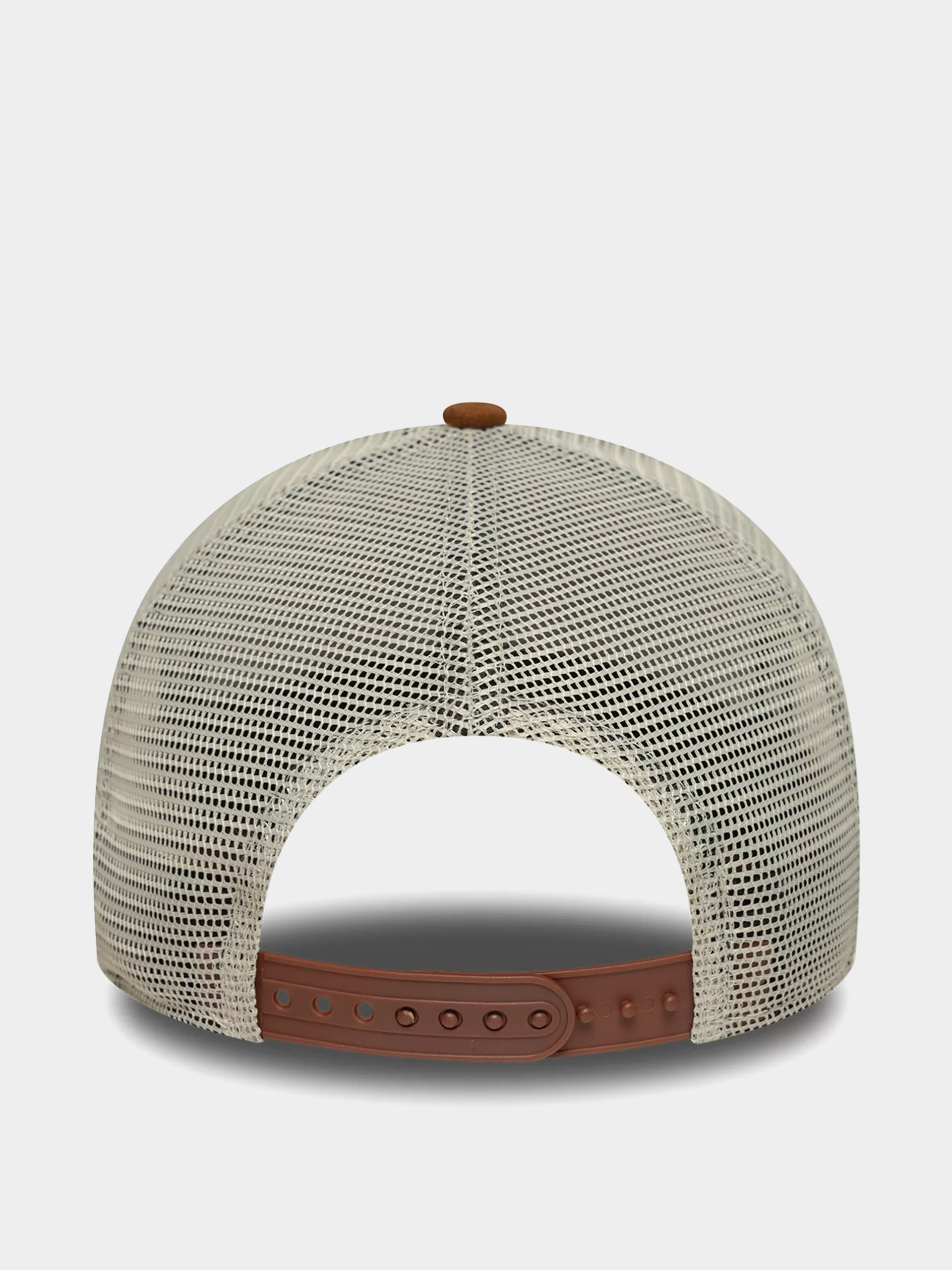 New Era Cap Oval Patch Suede Trucker (stone/brown)