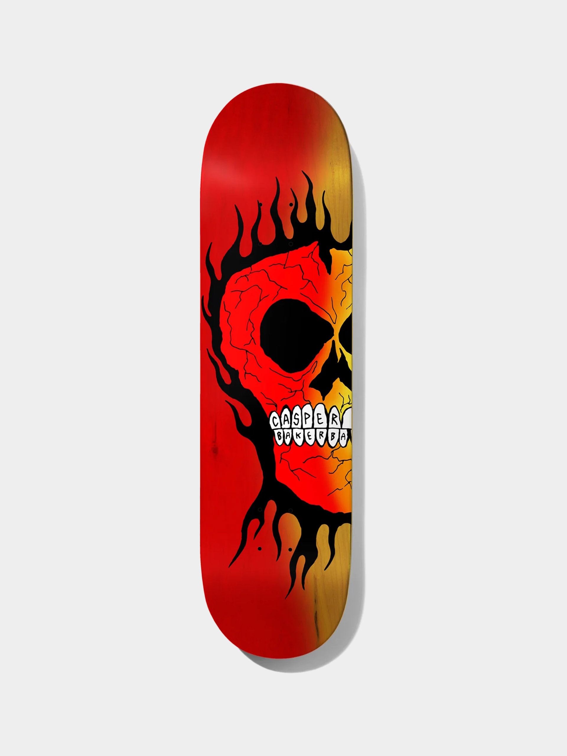 Baker Deck Rasta Skull (pink/orange/red)