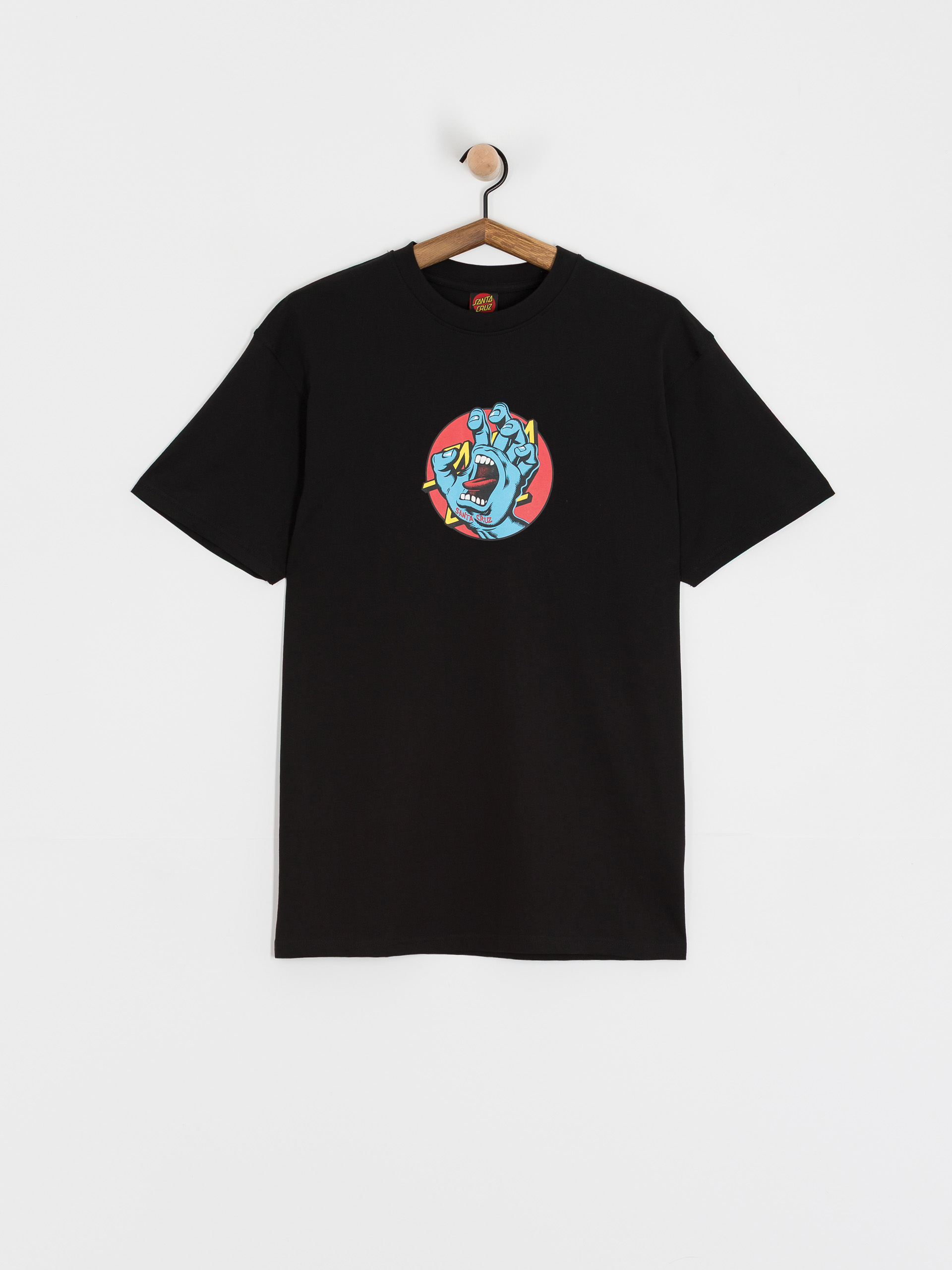Santa Cruz Hand Dot Front T-Shirt - black (black)