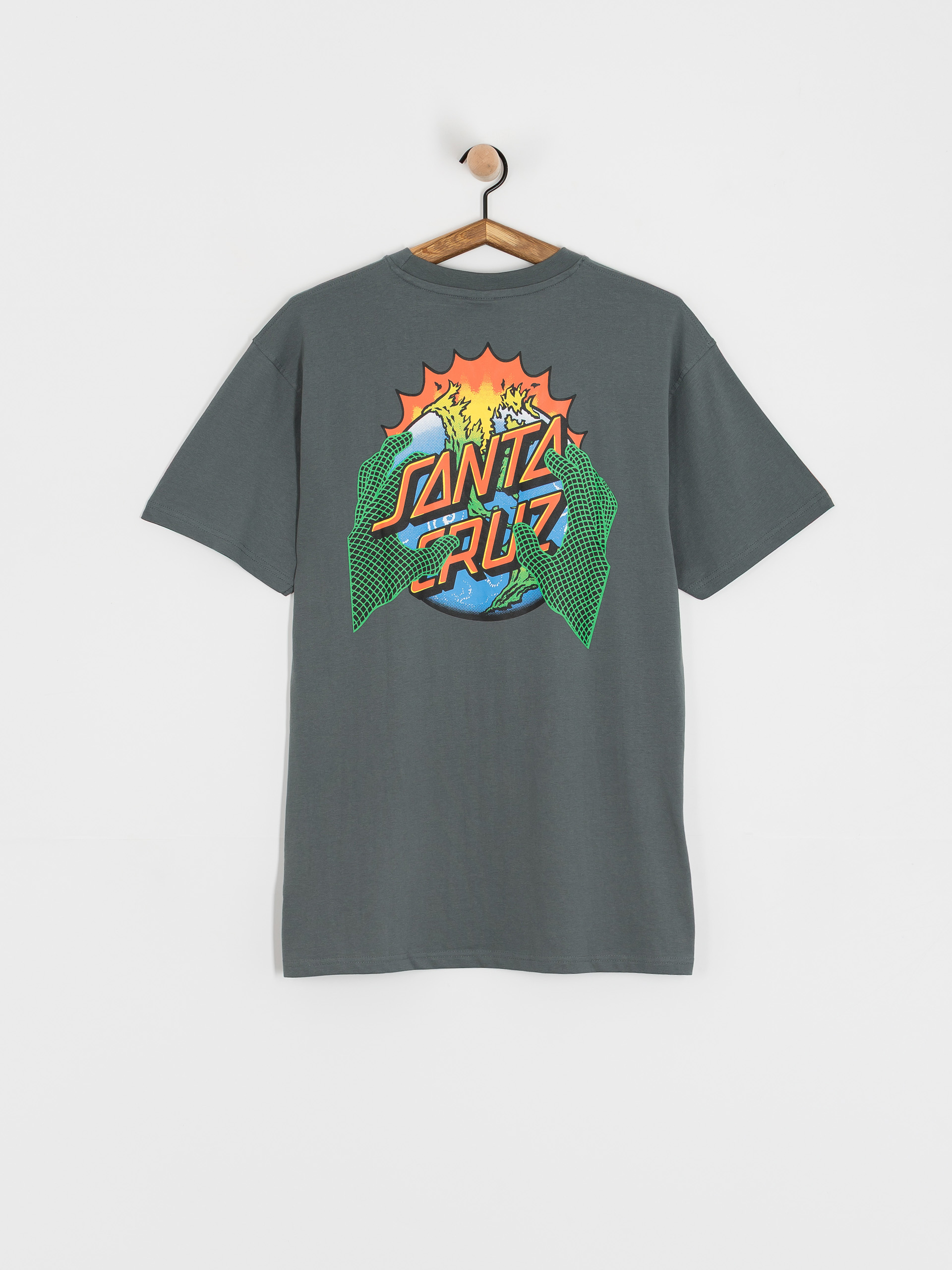 Santa Cruz Kendall End Of The Dot T-Shirt - green (storm grey)