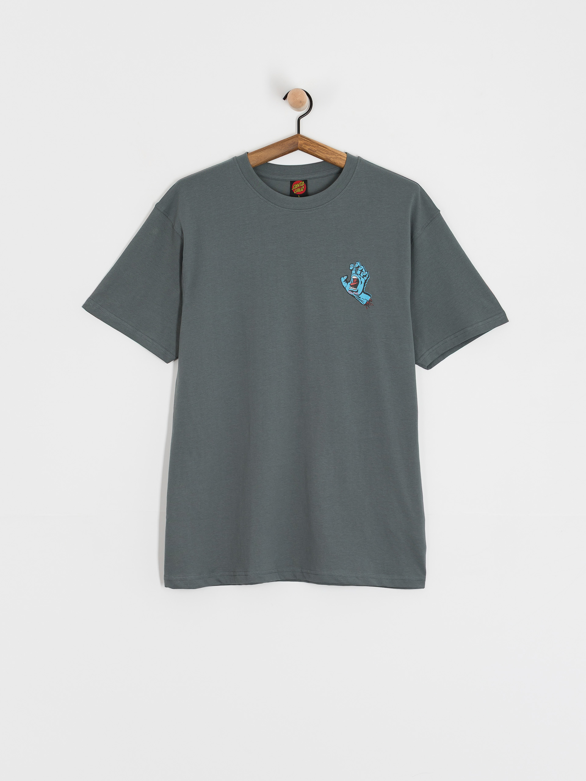 Santa Cruz Screaming Hand Chest T-Shirt - grey (storm grey)