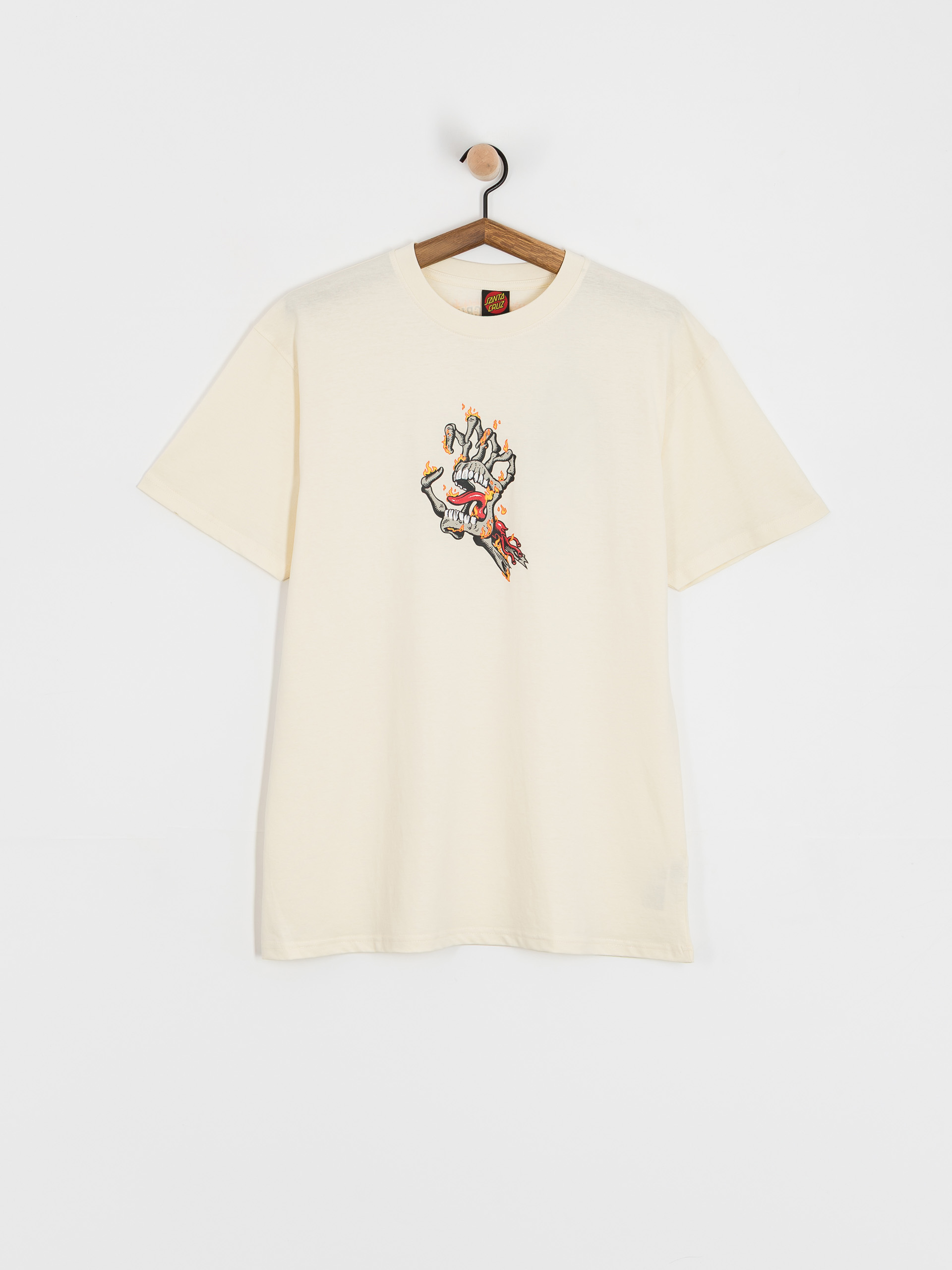 Santa Cruz Burnt Bone Hand T-Shirt (unbleached cotton)