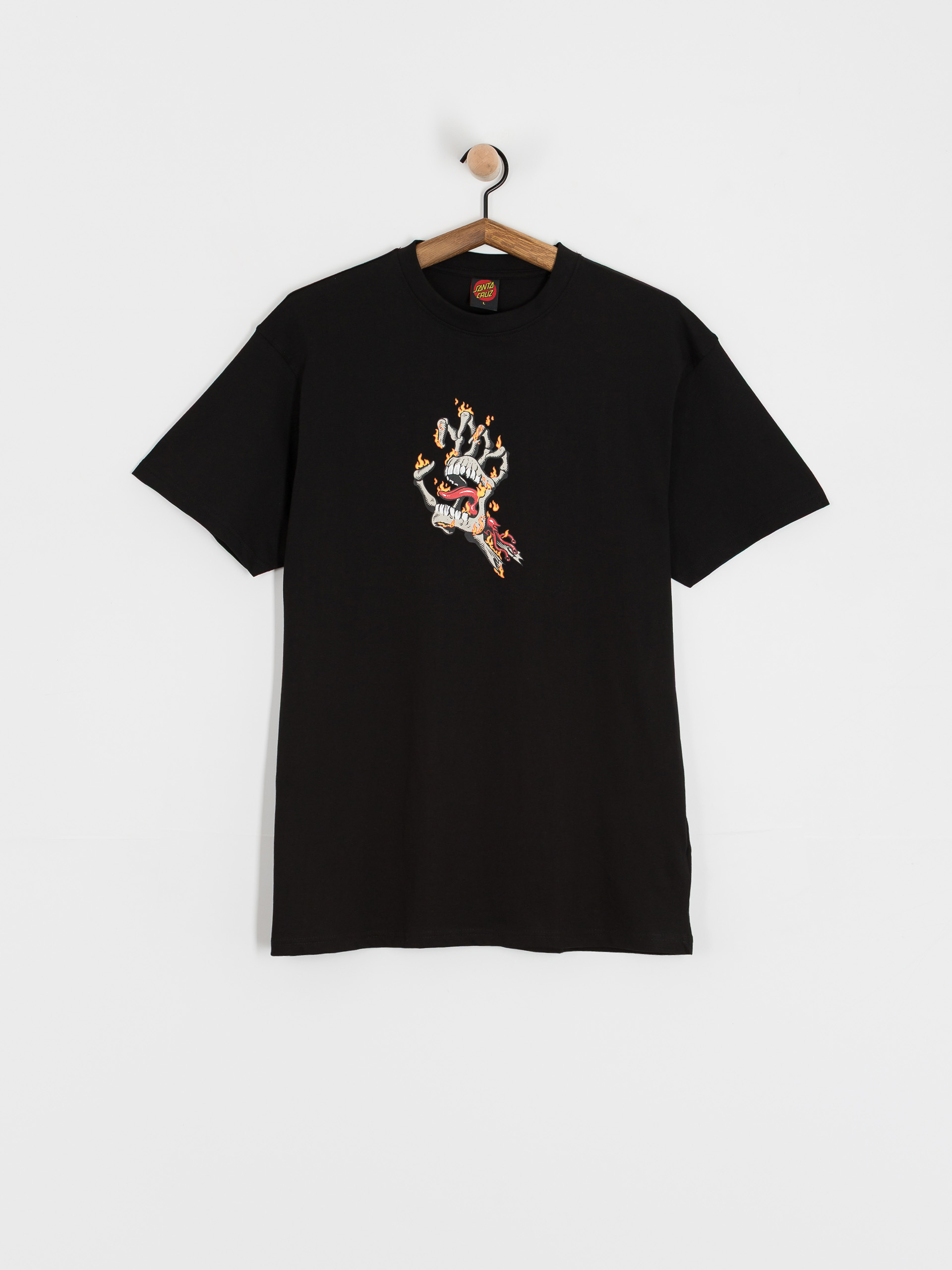 Santa Cruz Burnt Bone Hand T-Shirt - black (black)