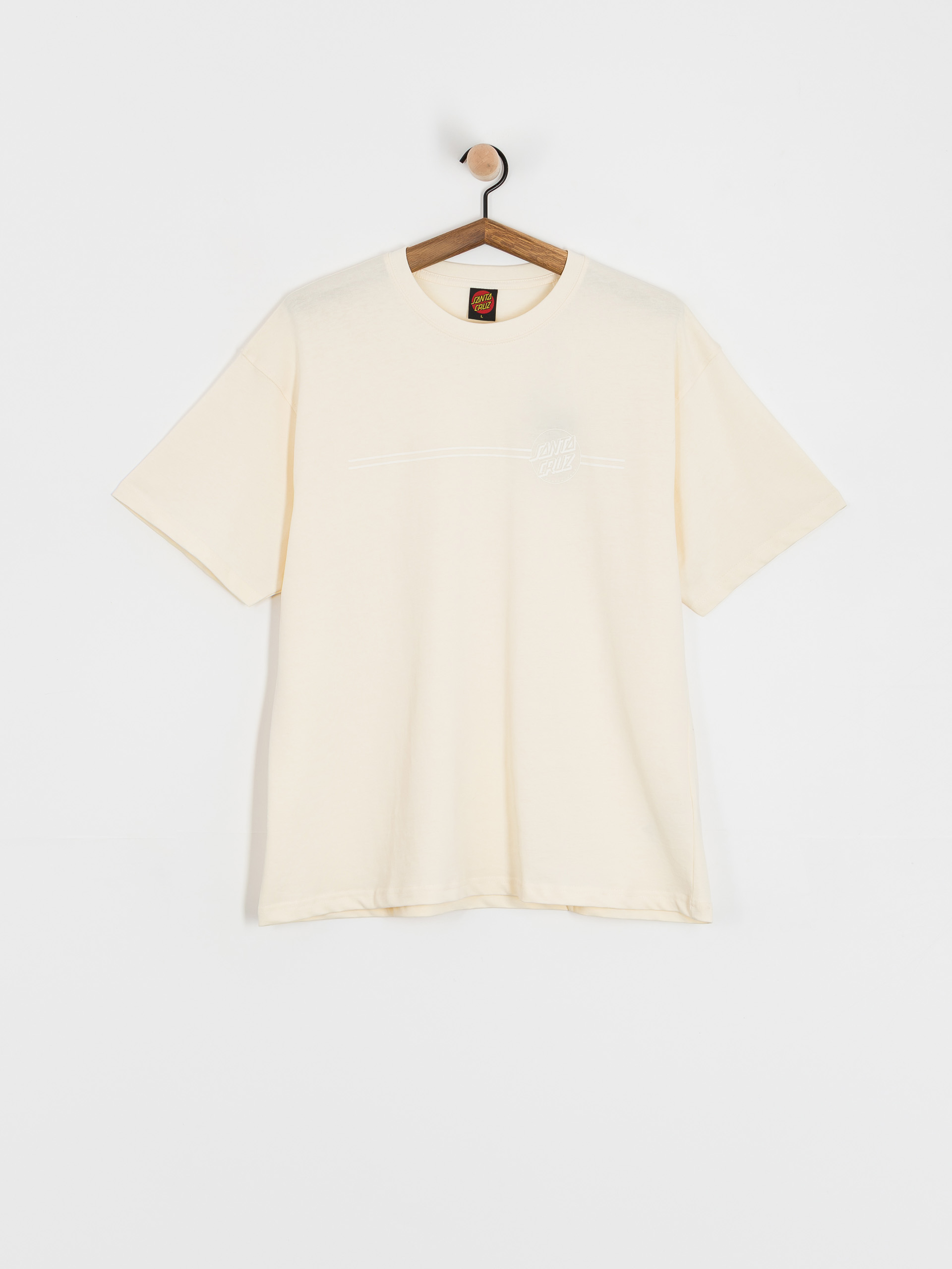 Santa Cruz Tonal Opus Dot Stripe T-Shirt (unbleached cotton)
