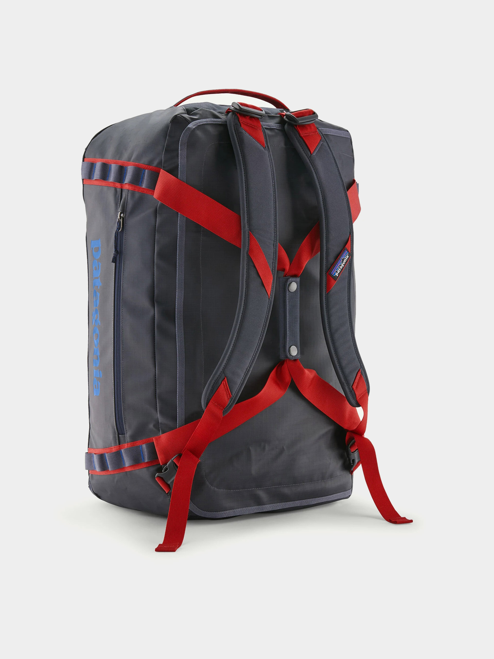 Patagonia Tasche Black Hole Duffel 55L (smolder blue w/amanita red)