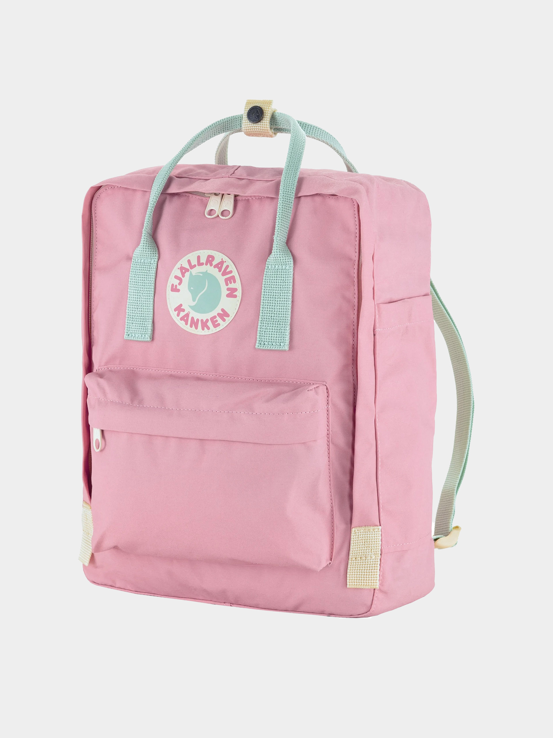 Fjallraven Backpack Kanken Koncept (pink/mint green)